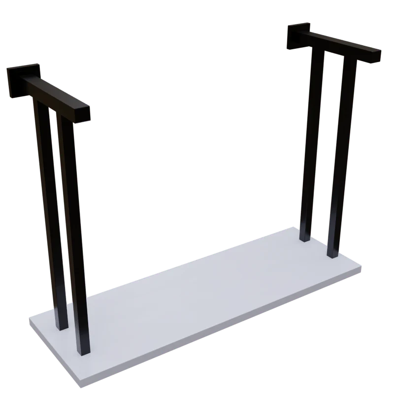 Compact Wooden Wall Mounted Desk for Laptop Books & Decor - Image 5