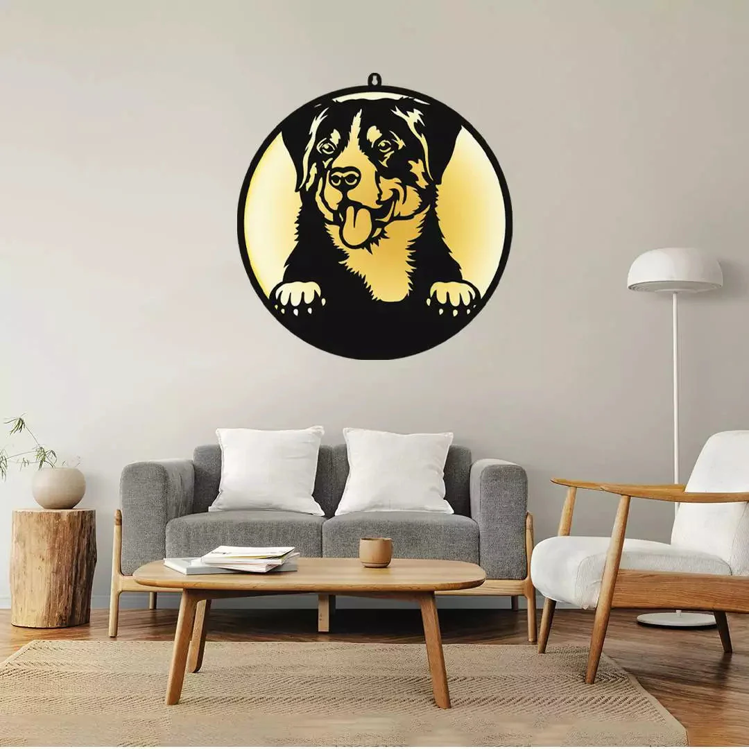 Cute Dog Face LED Wall Light for Pet Lovers Wall Decor - Image 2