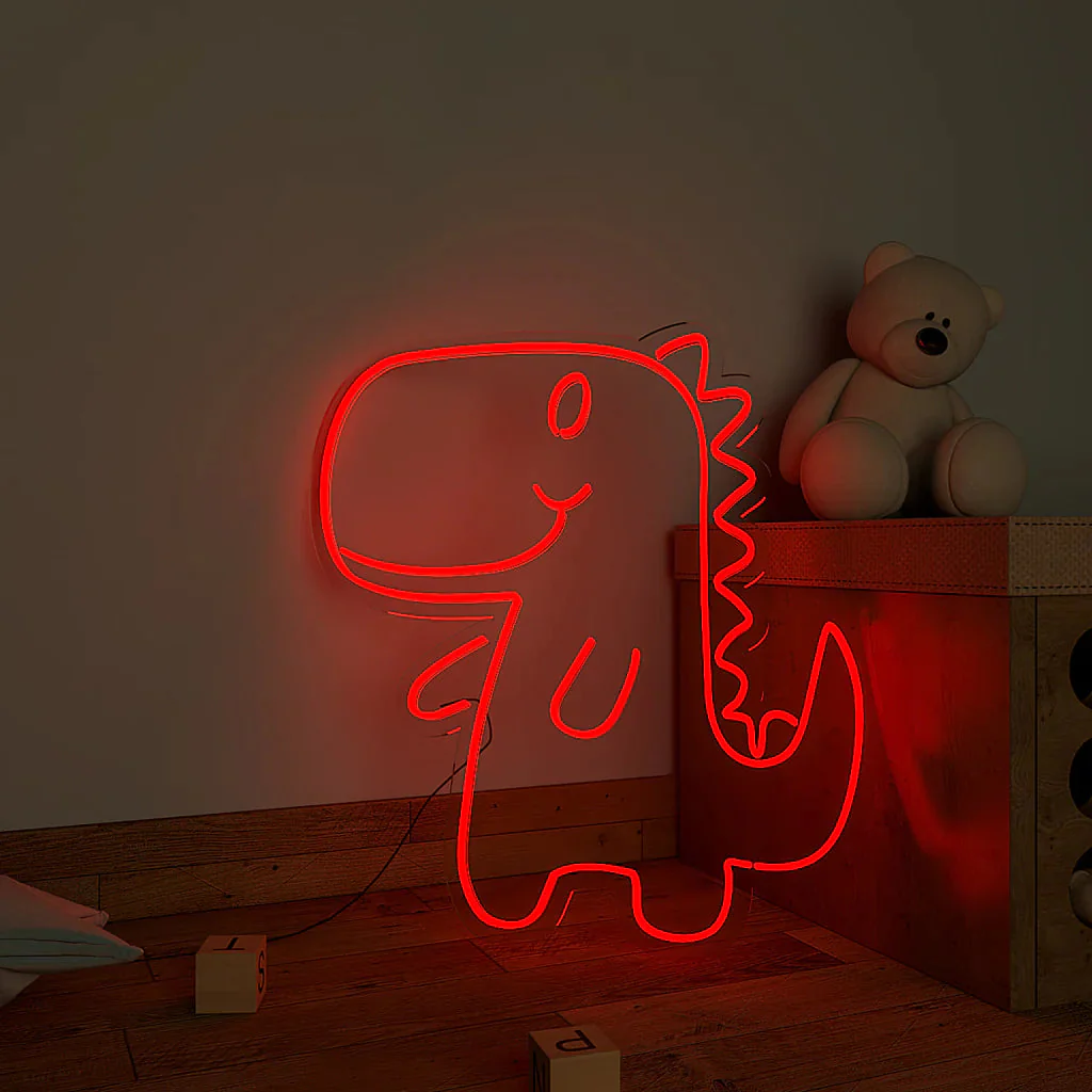 Cute Little Dinosaur Design Neon LED Light - Image 10