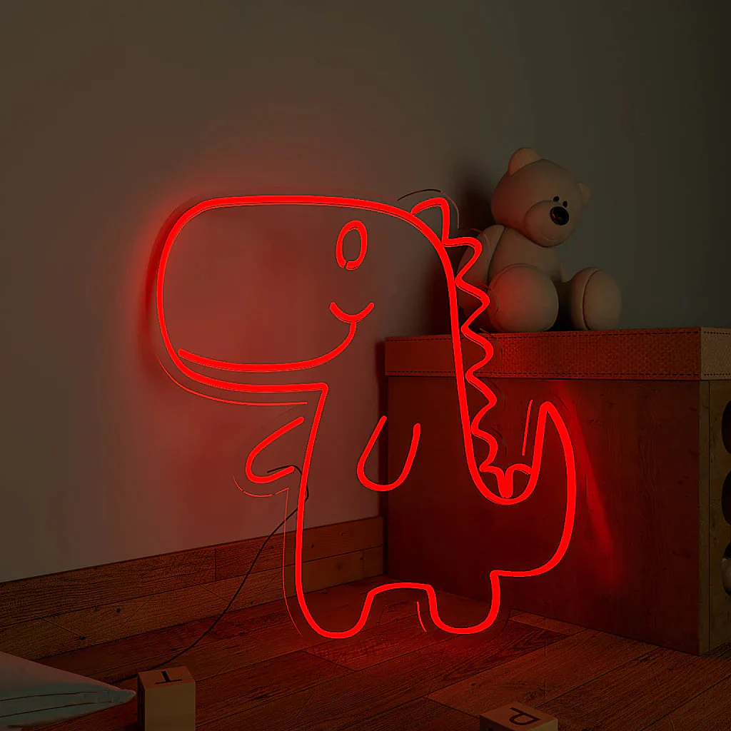 Cute Little Dinosaur Design Neon LED Light - Image 12