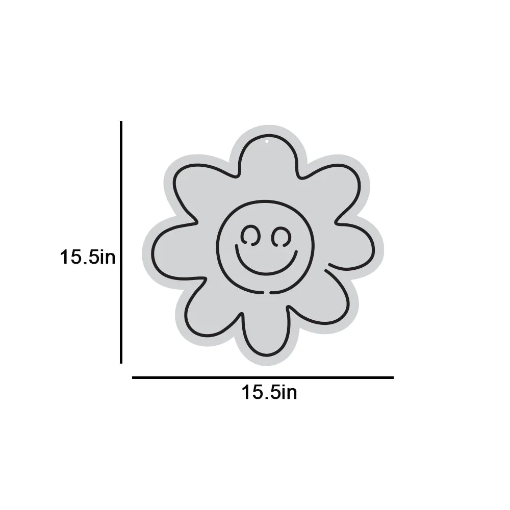 Cute Smiley Yellow Sunflower LED Neon Light - Image 5