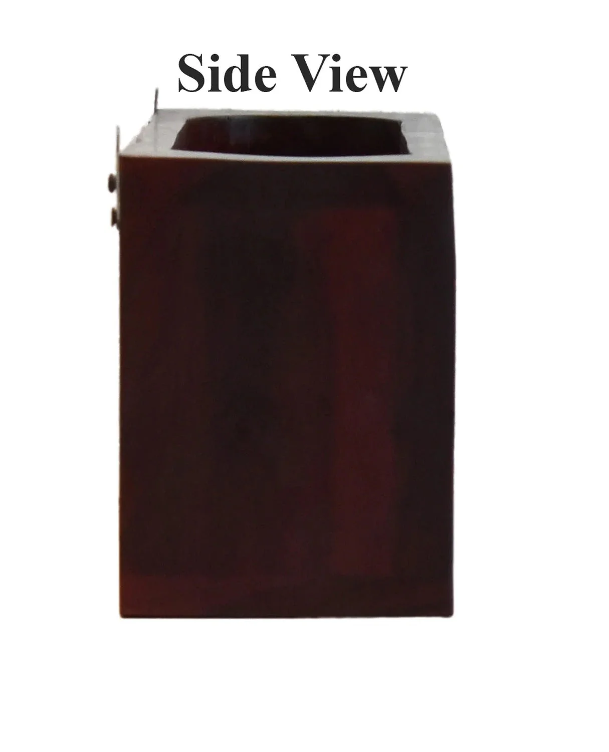 Dark Red Mahagony Wood Wall Mounted Mini Bar Shelf - Image 5