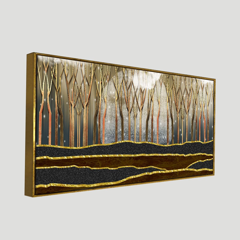 Dead Forest Modern Abstract Art Canvas Wall Painting - Image 5