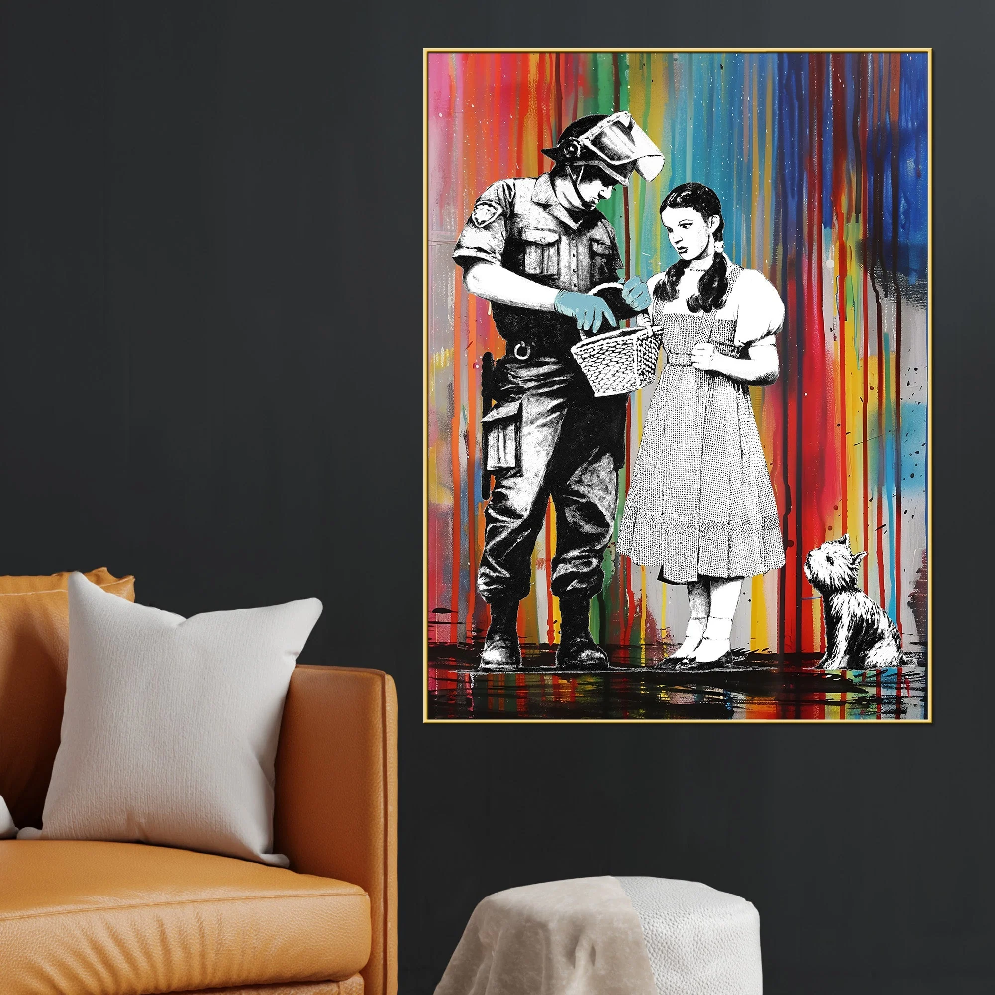 Death Nyc Cotton Canvas Wall Painting - Image 2