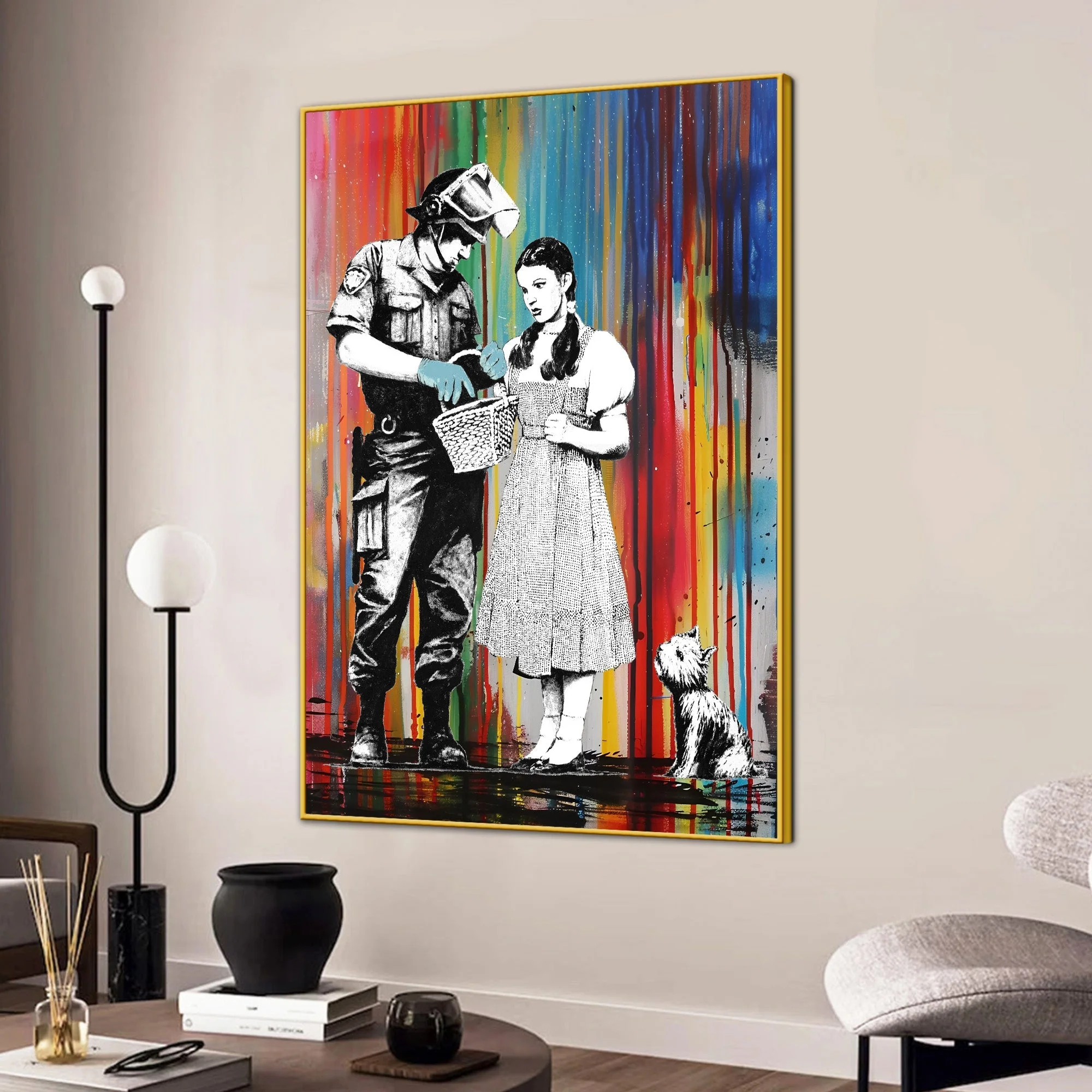 Death Nyc Cotton Canvas Wall Painting - Image 3