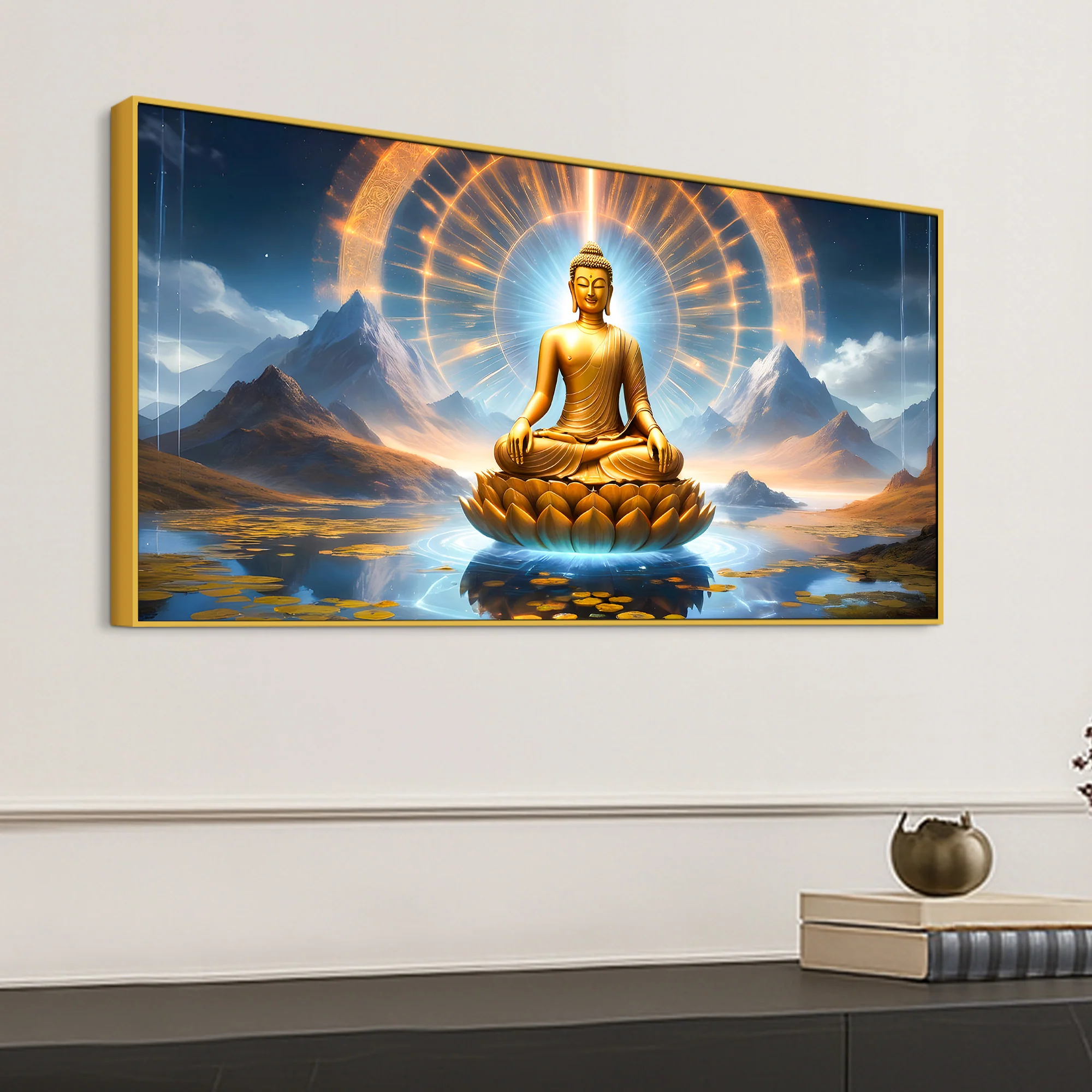 Decorative Buddha Canvas Painting for Living Room Wall - Image 5