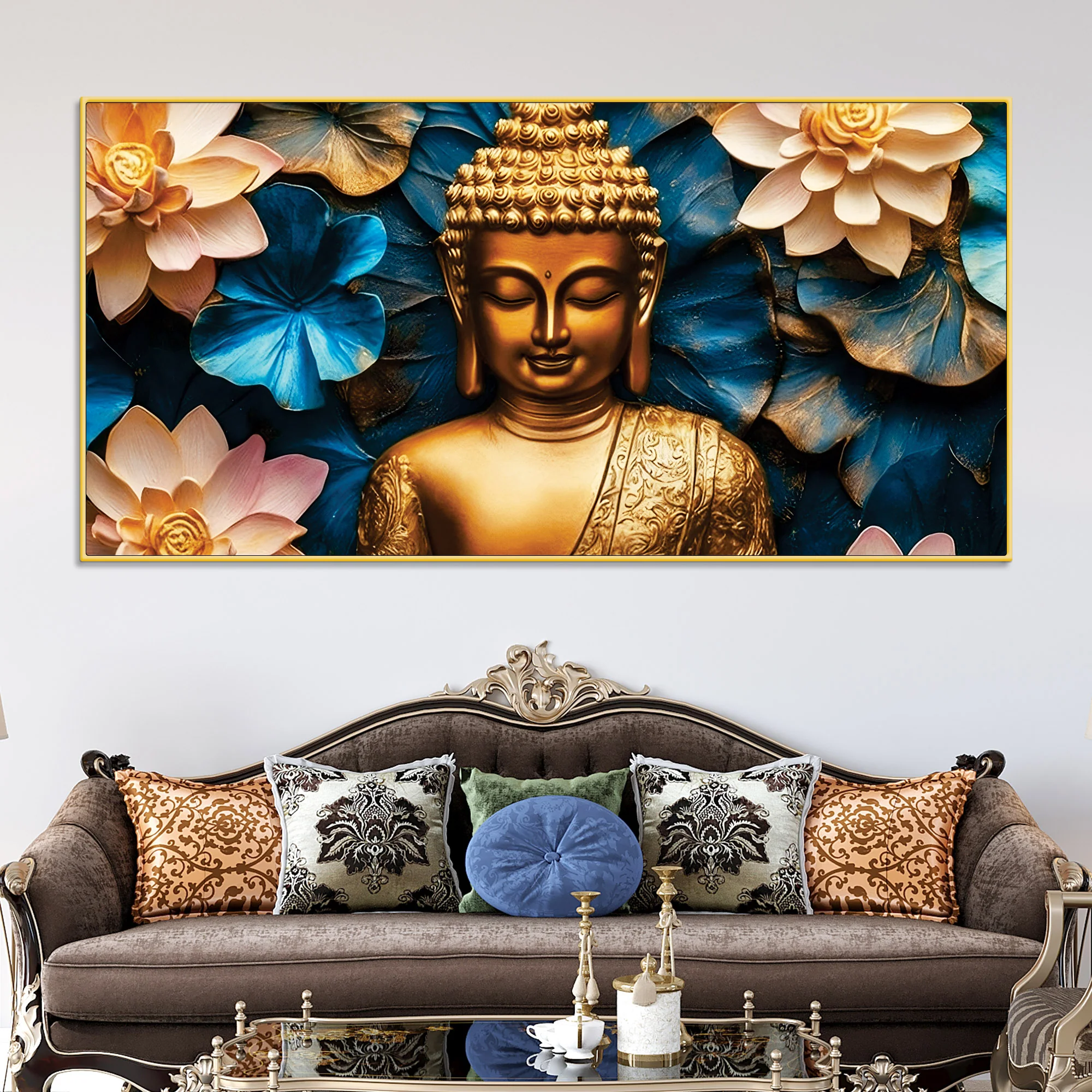 Decorative Buddha Canvas Painting for Walls - Image 2