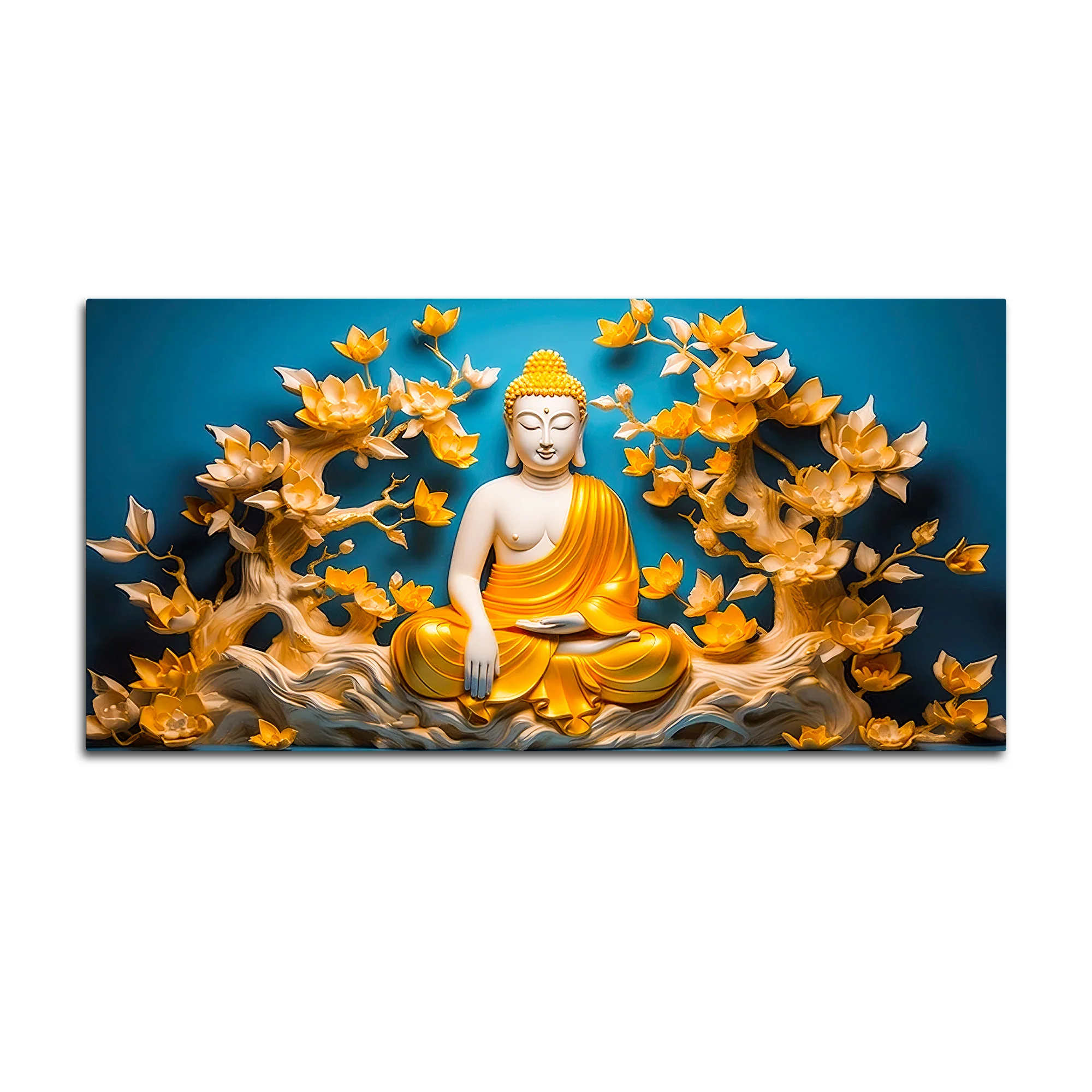 Decorative Buddha Wall Art on Canvas for Stylish Home Décor - Image 4