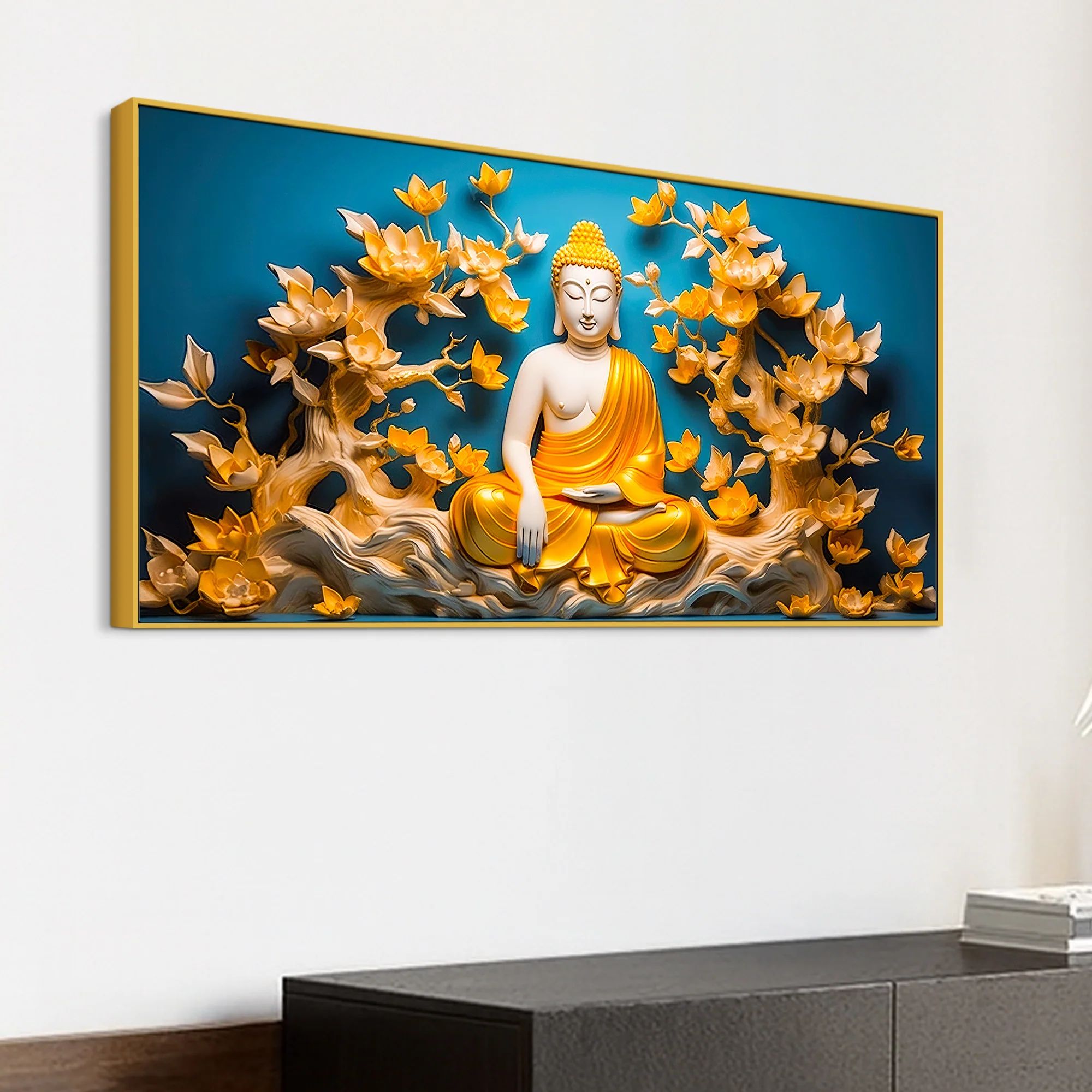 Decorative Buddha Wall Art on Canvas for Stylish Home Décor - Image 5