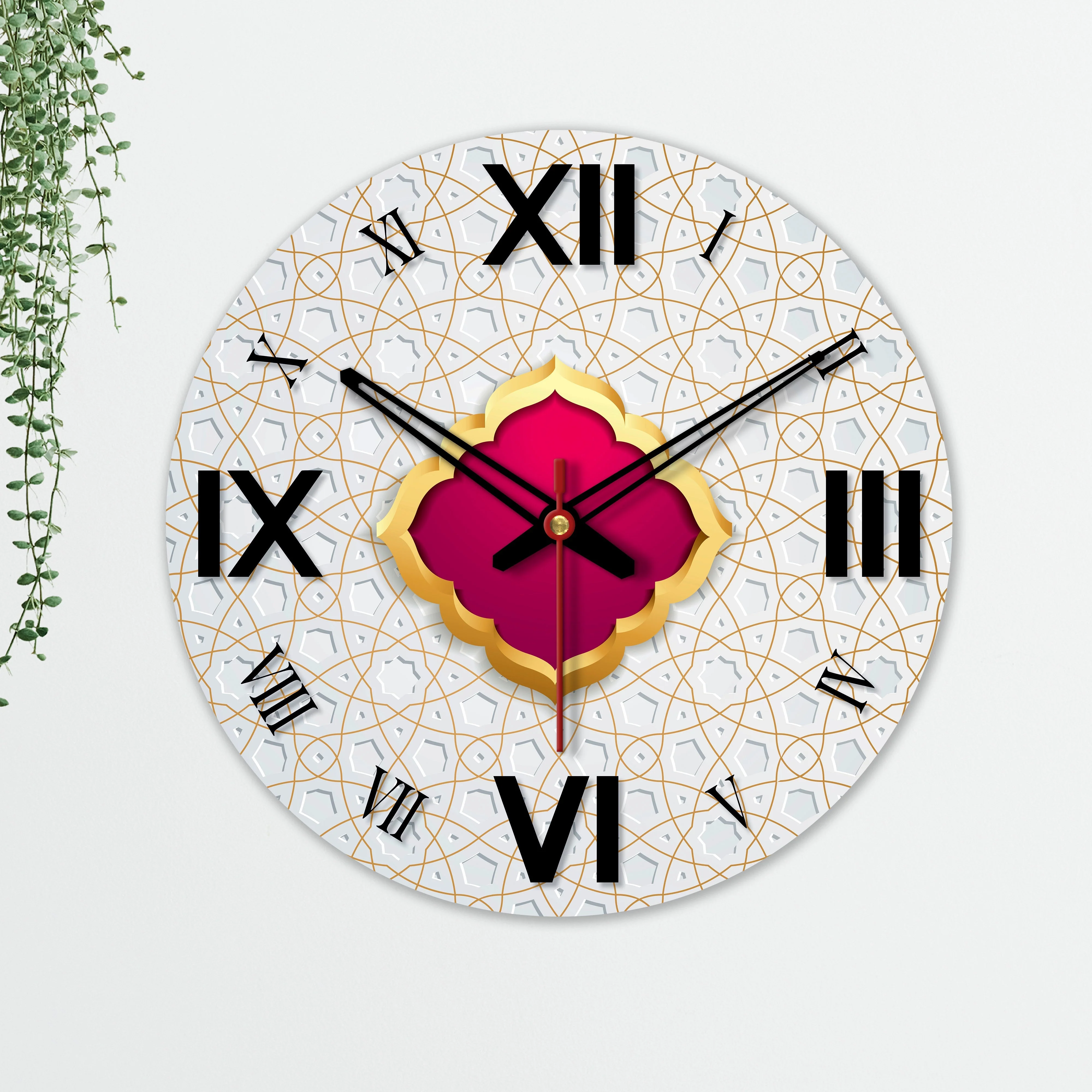 Decorative Design Wooden Wall Clock - Image 5