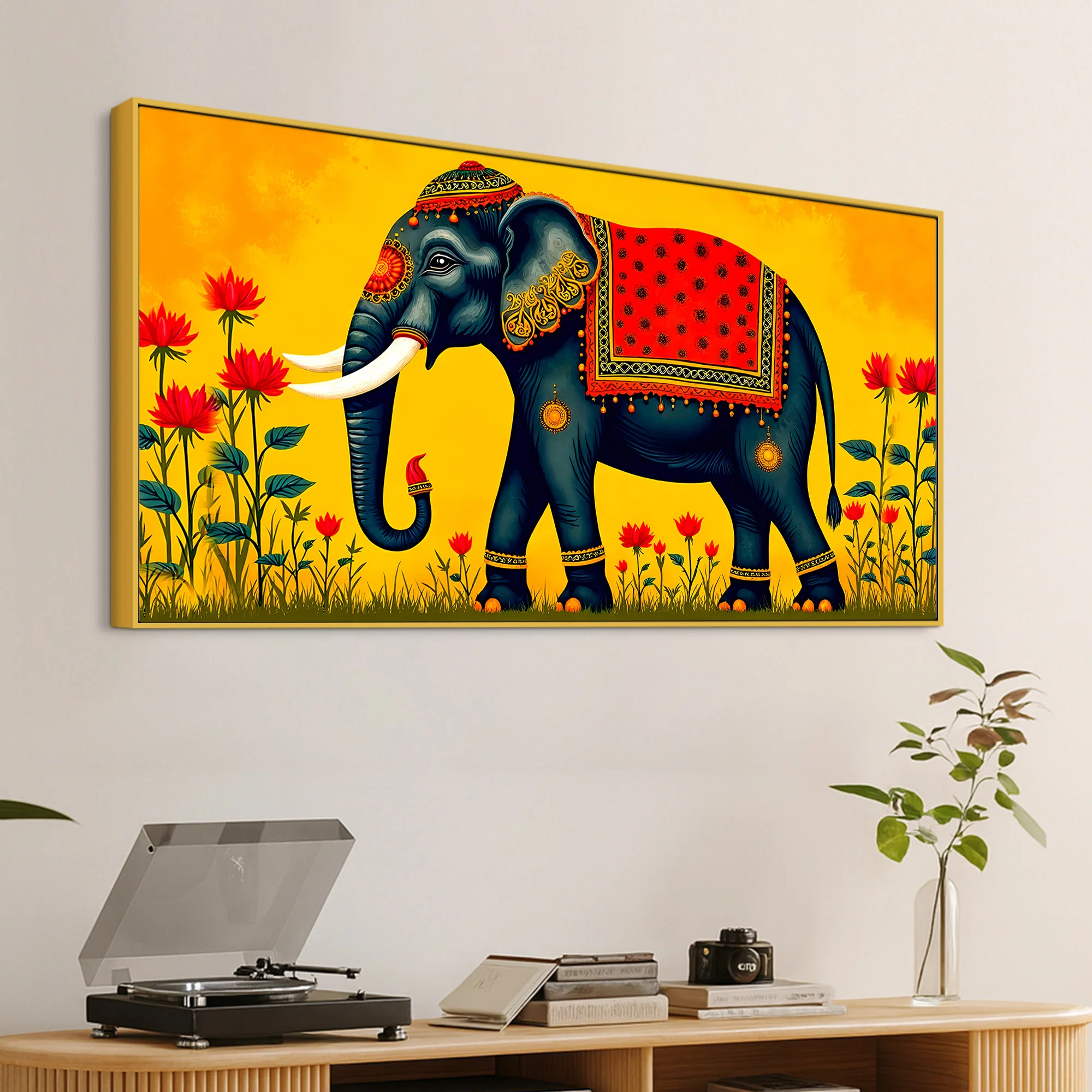 Decorative Elephant Wall Painting | Premium Canvas Painting - Image 5