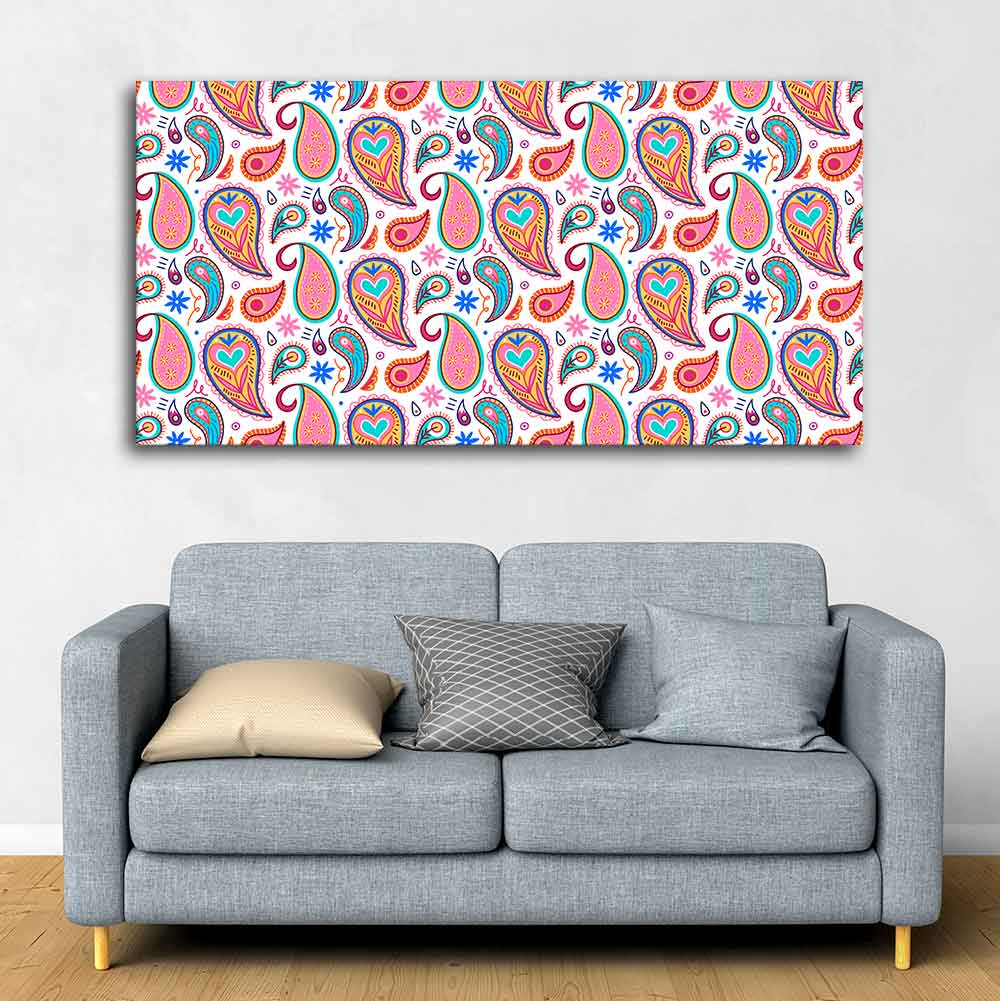 Decorative Paisley Premium Canvas Wall Painting - Image 2