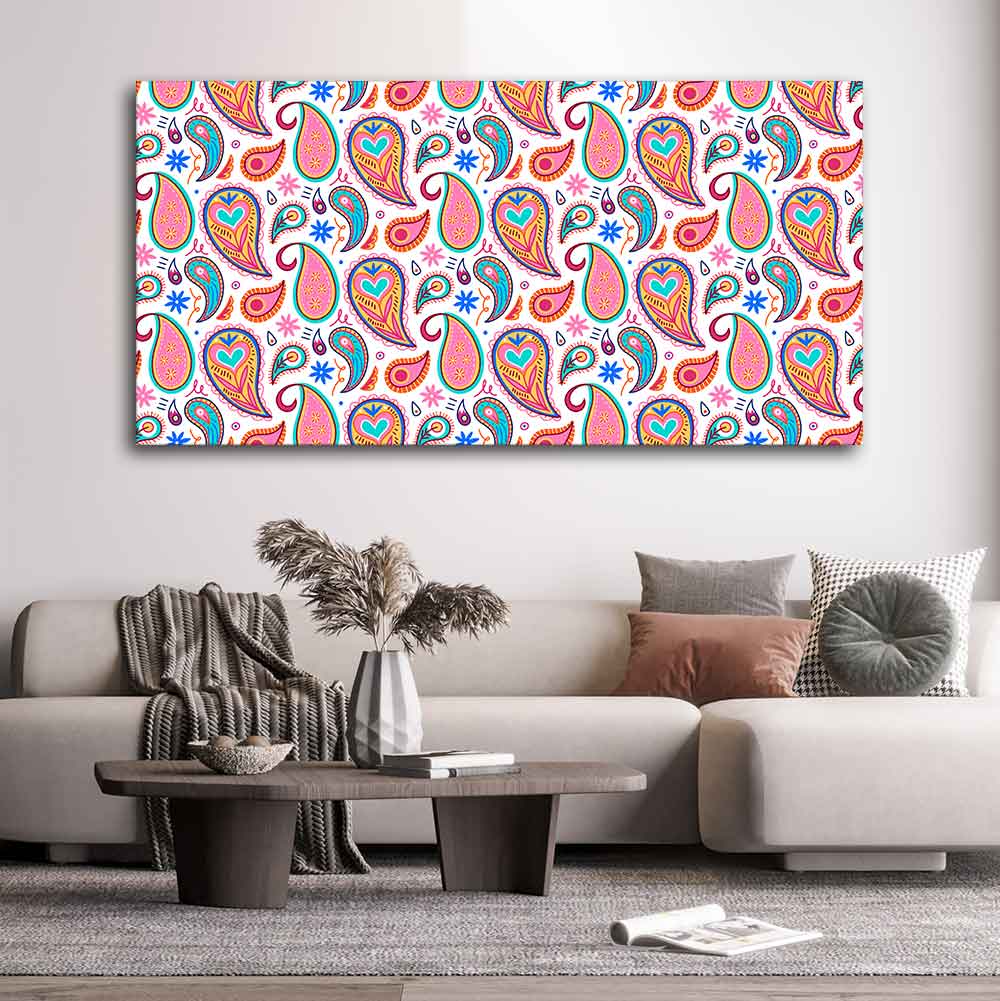Decorative Paisley Premium Canvas Wall Painting - Image 4