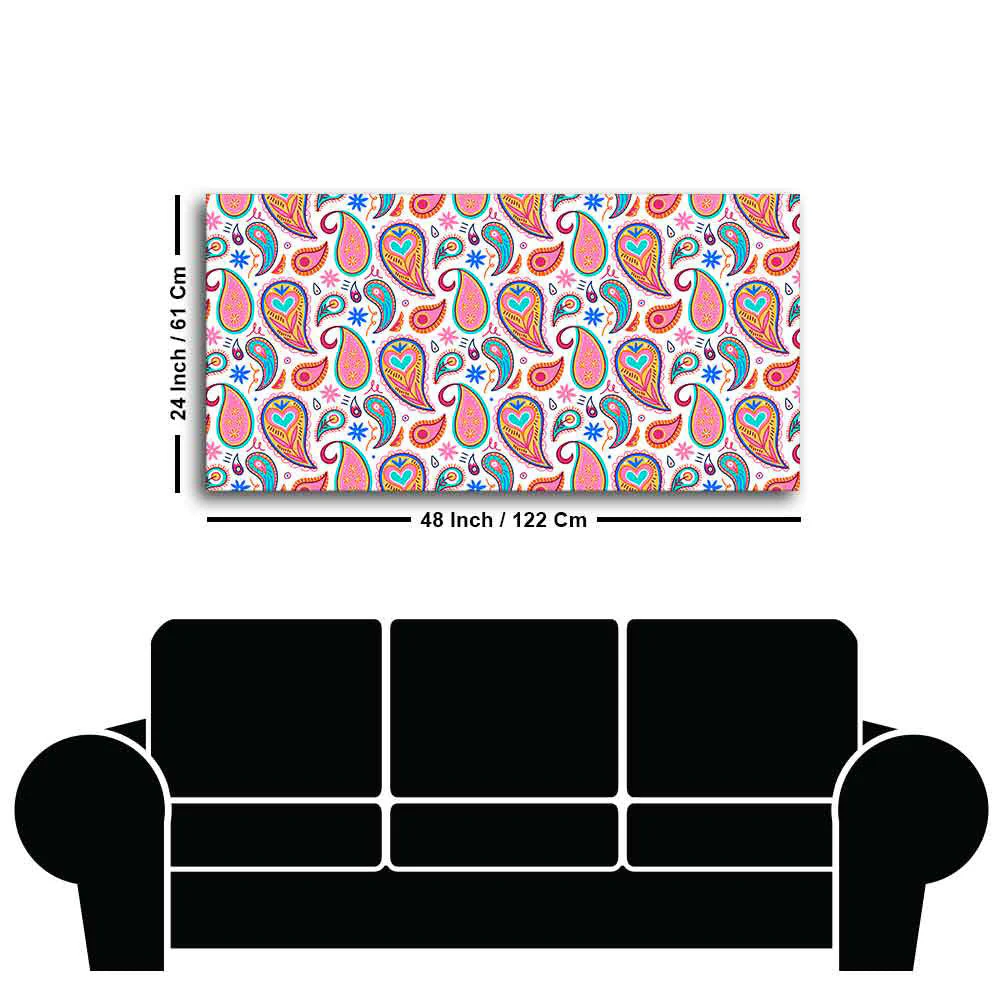 Decorative Paisley Premium Canvas Wall Painting - Image 7