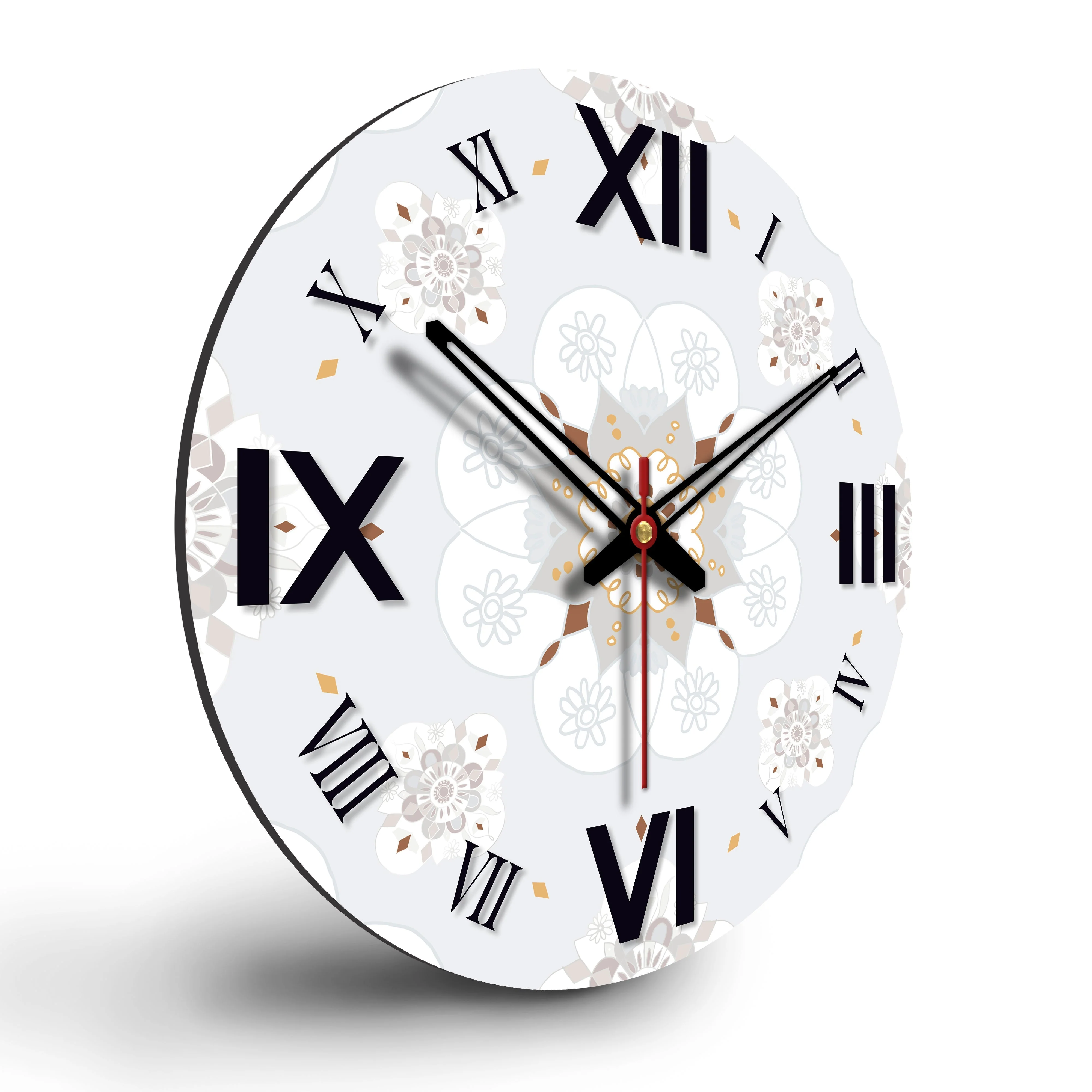 Decorative Pattern Wooden Wall Clock - Image 6
