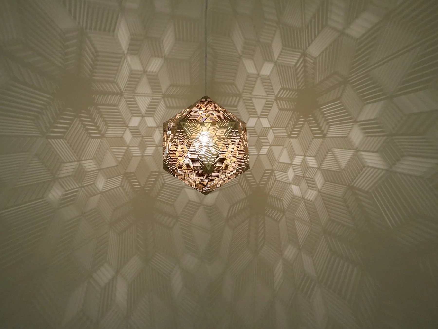 Decorative Shadow Pattern Ceiling Lamp - Image 4