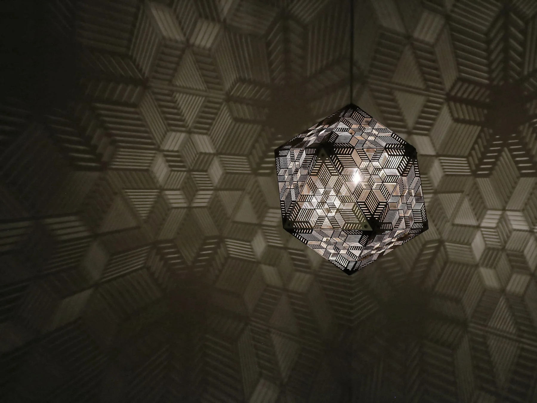 Decorative Shadow Pattern Ceiling Lamp - Image 5