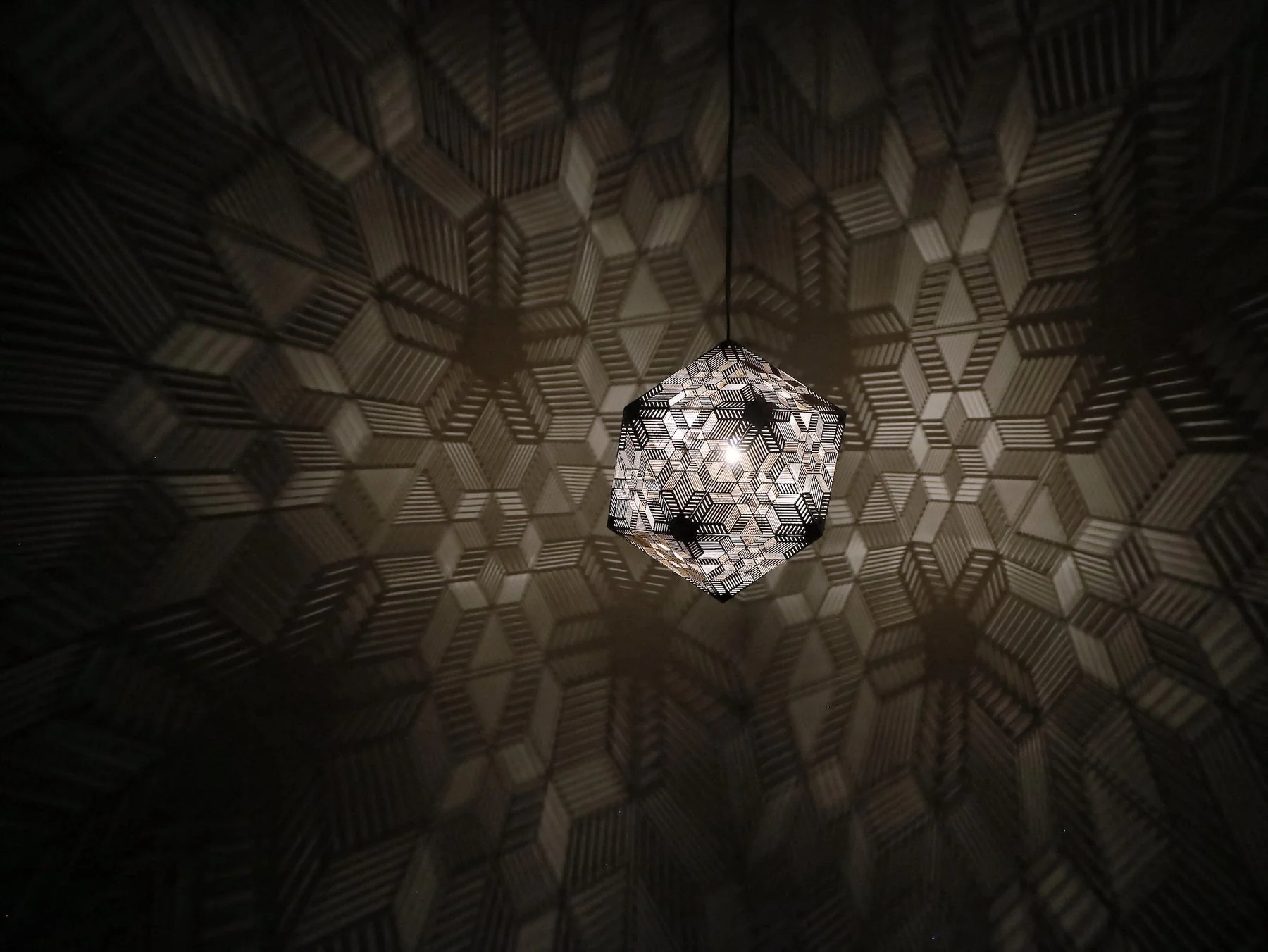 Decorative Shadow Pattern Ceiling Lamp - Image 7