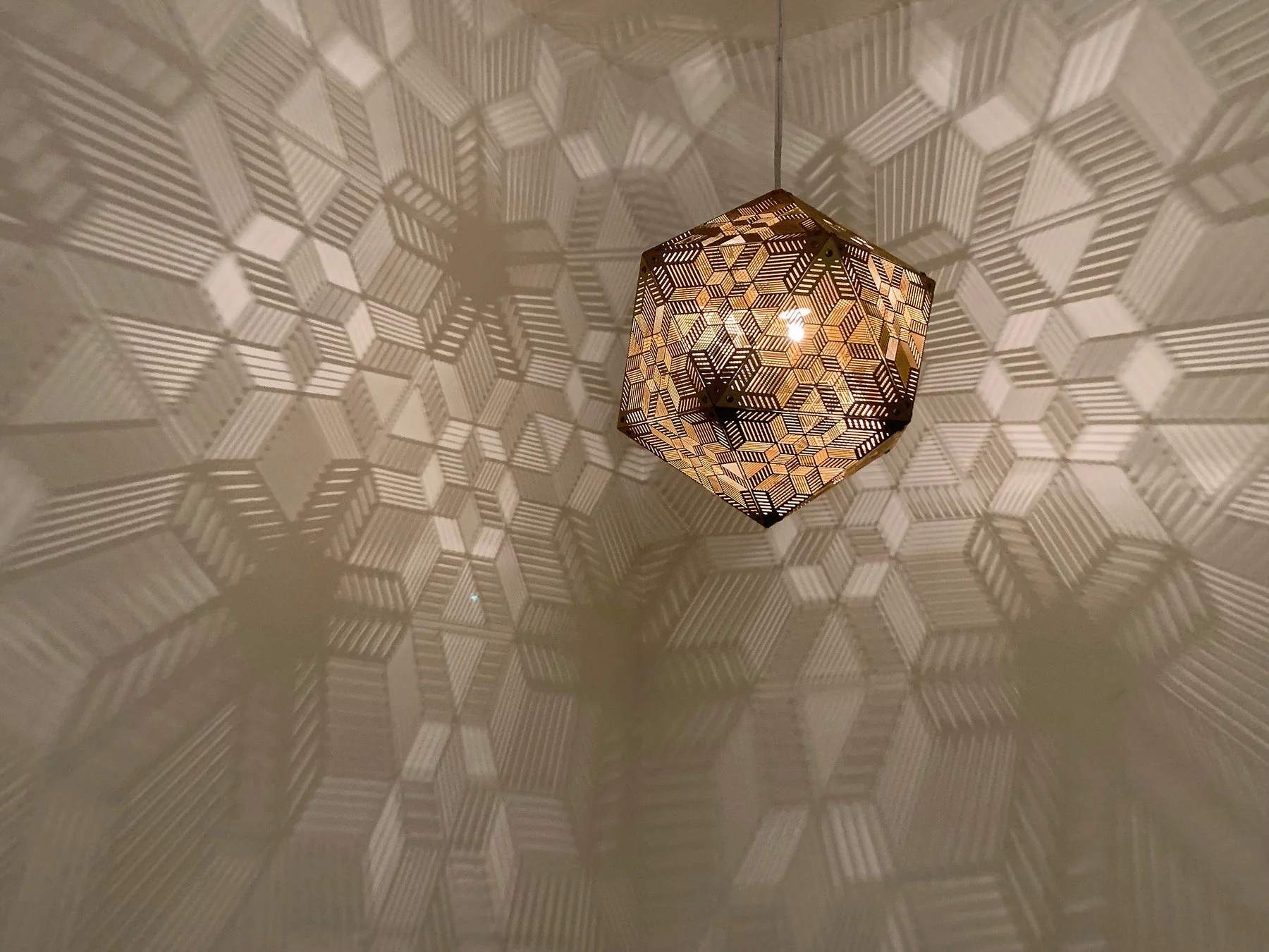 Decorative Shadow Pattern Ceiling Lamp - Image 8