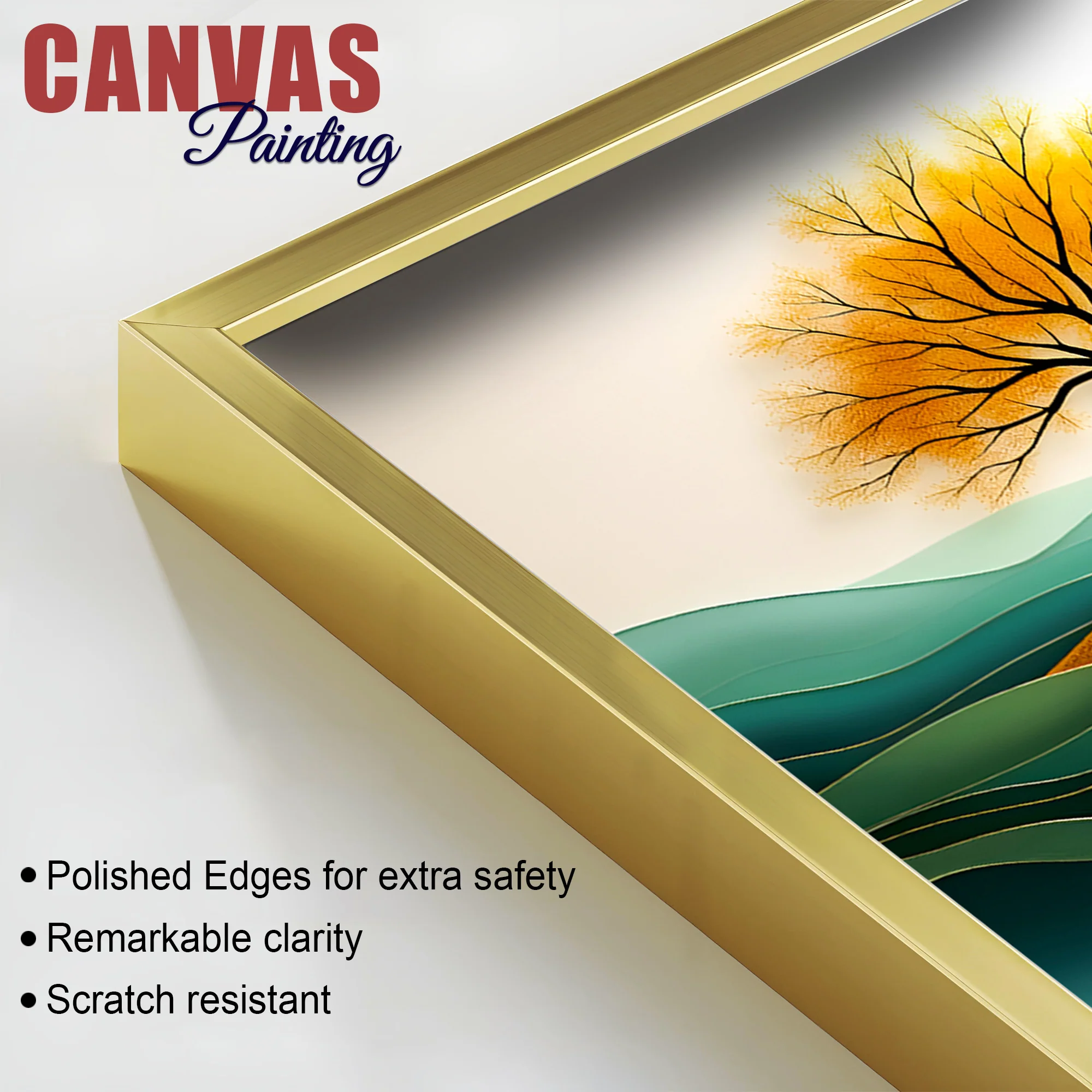 Deer Sunrise Landscape Wall Painting for Home & Office - Image 6