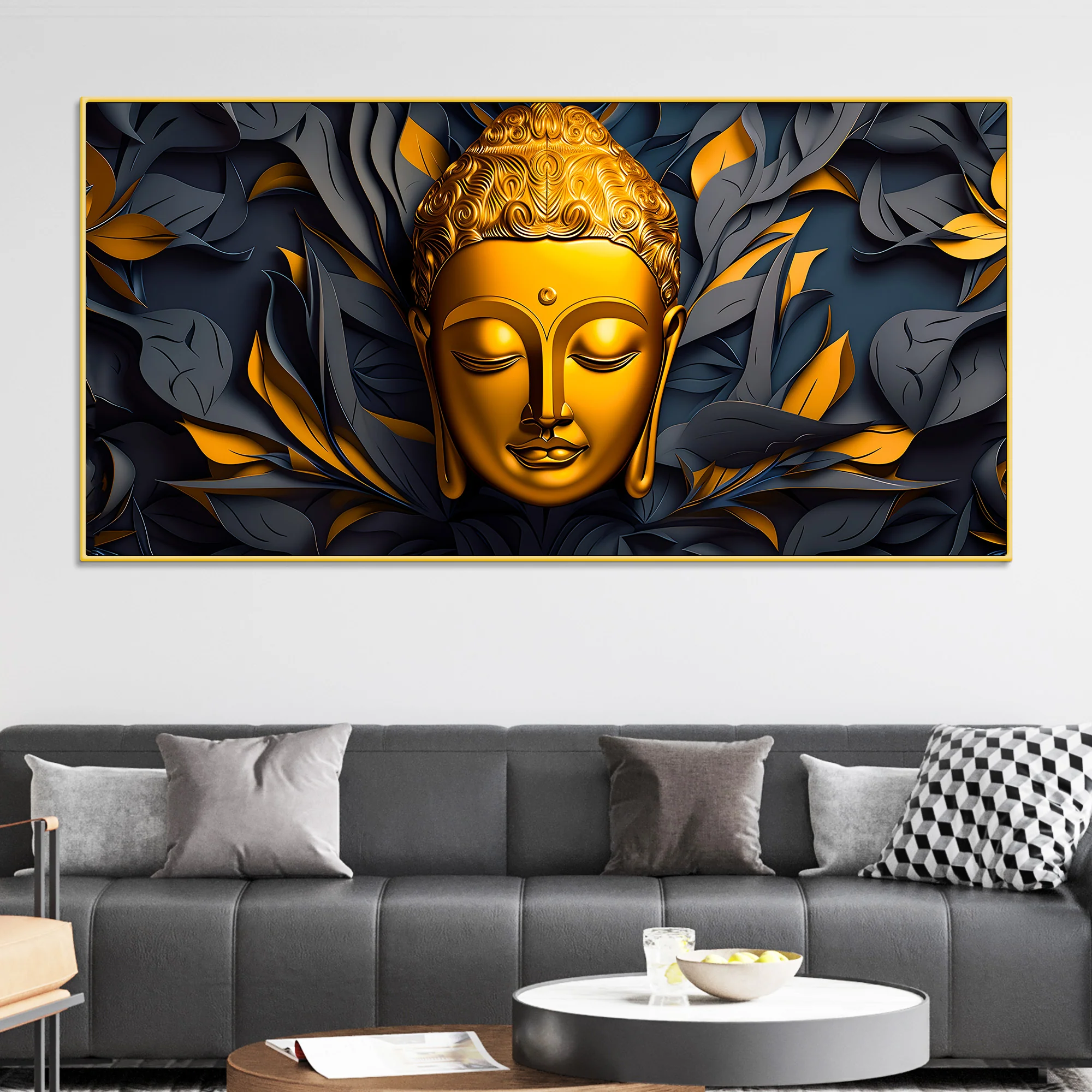Designer Buddha Wall Painting for Luxury Décor