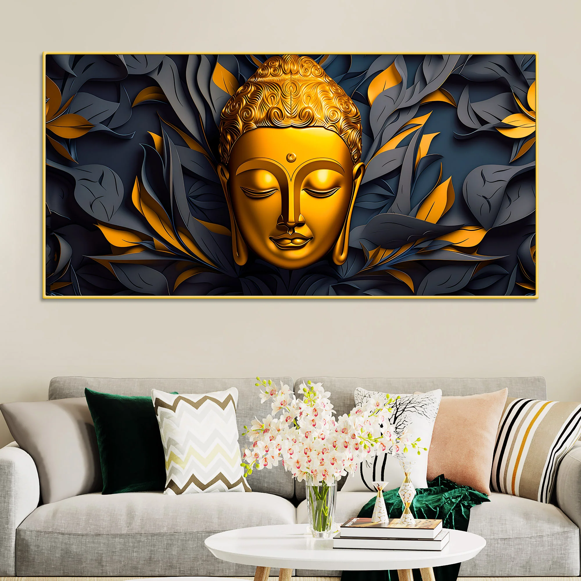 Designer Buddha Wall Painting for Luxury Décor - Image 2