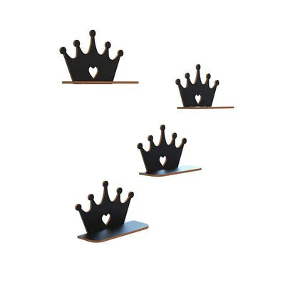 Designer Crown Royality Wooden Wall Mounted Shelf Set of Four - Image 2