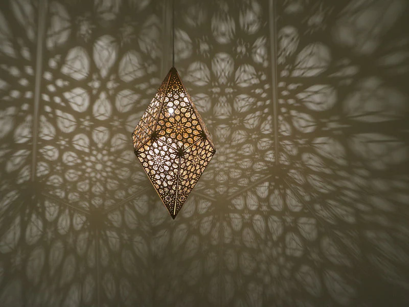 Designer Golden Hanging Lamp - Image 2