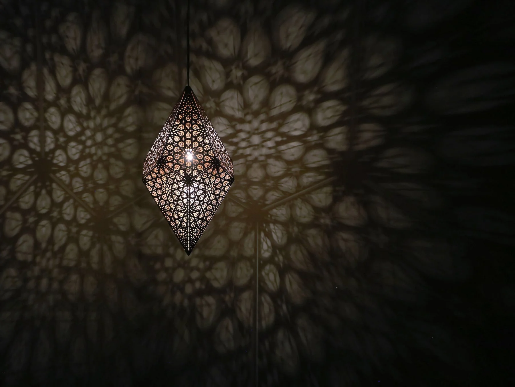 Designer Golden Hanging Lamp - Image 4