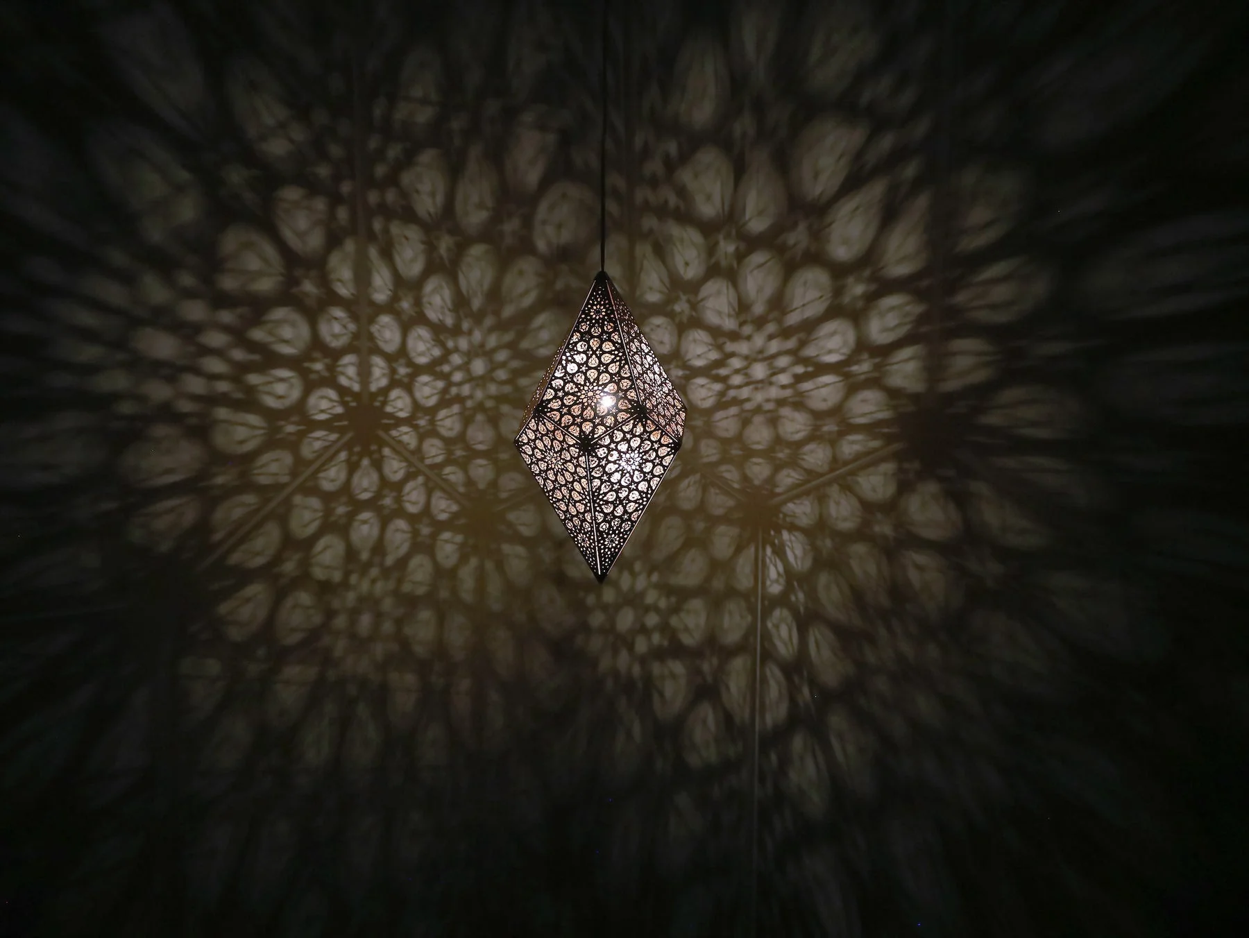 Designer Golden Hanging Lamp - Image 5