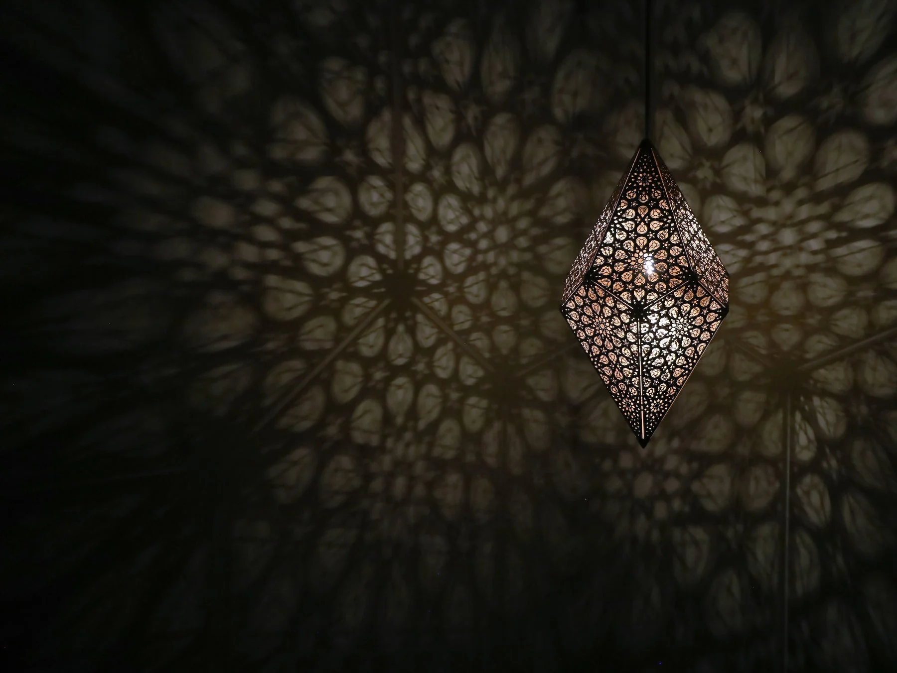 Designer Golden Hanging Lamp - Image 6