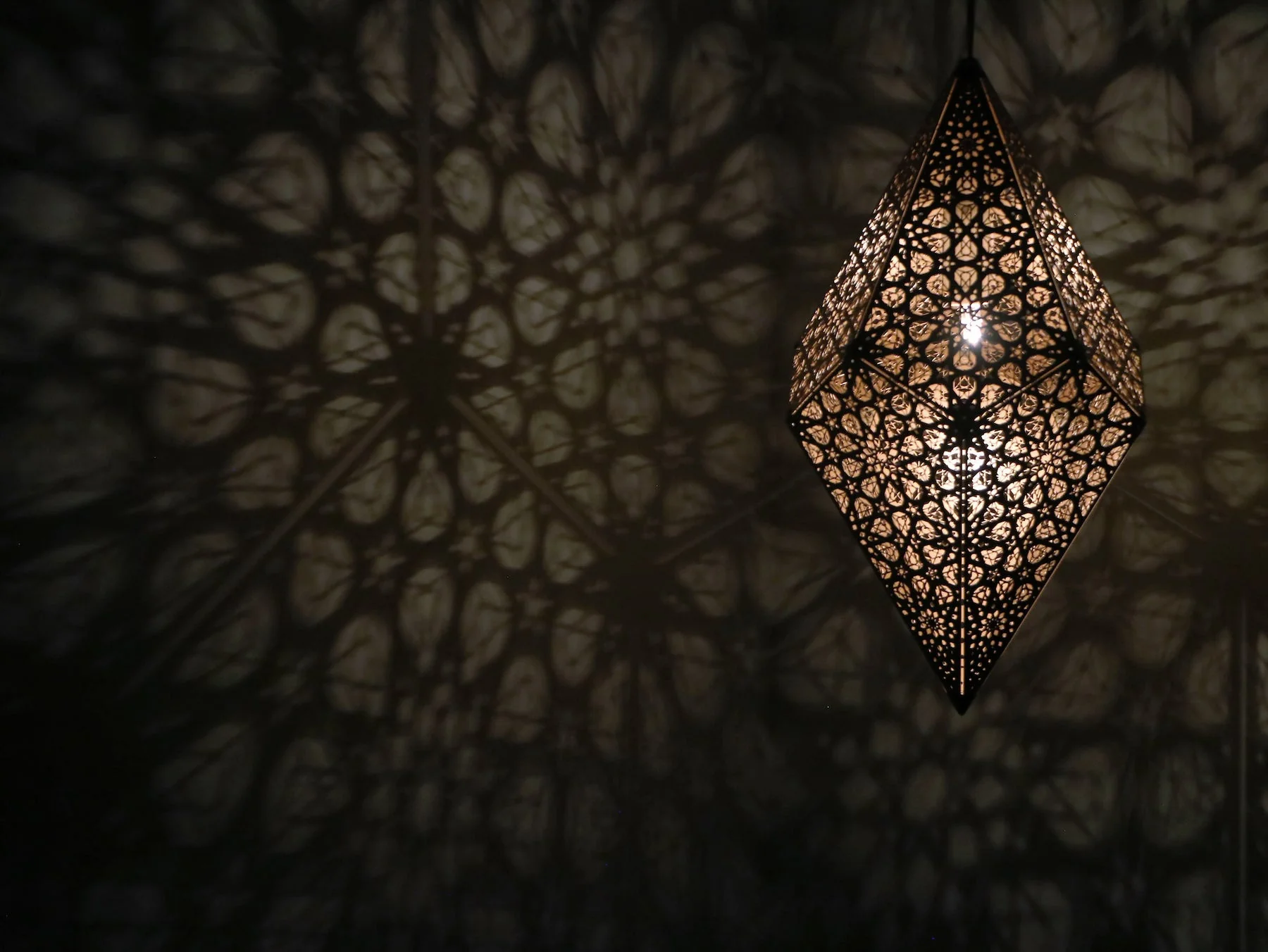 Designer Golden Hanging Lamp - Image 7