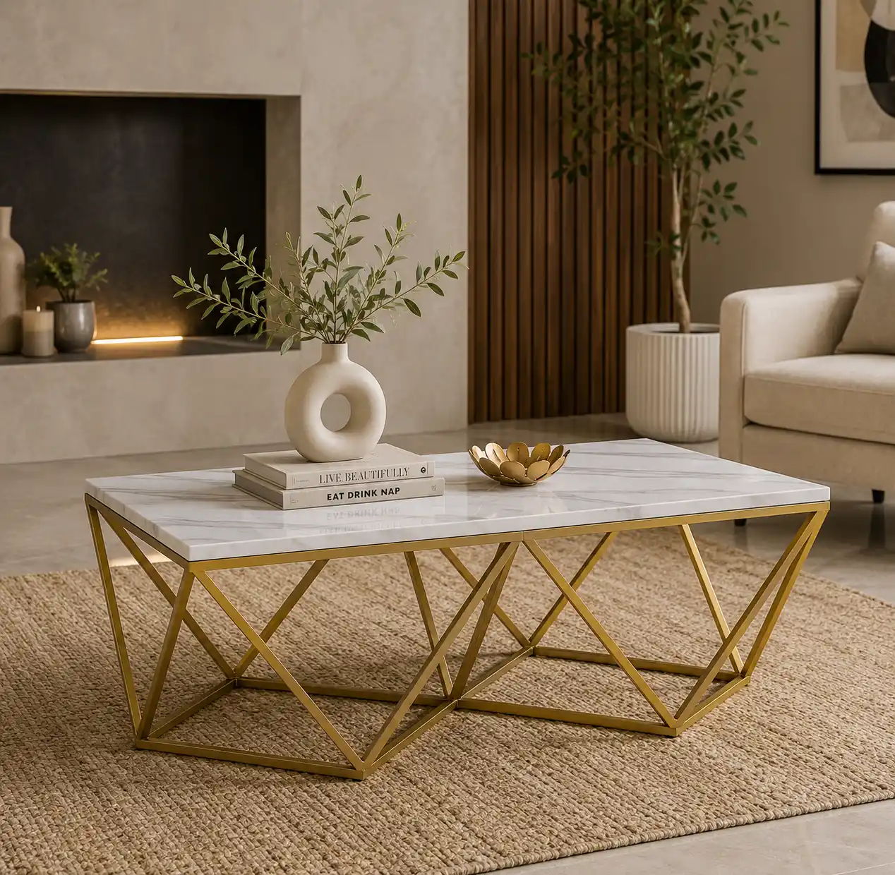 Designer Premium Rectangle Center Table - Image 3