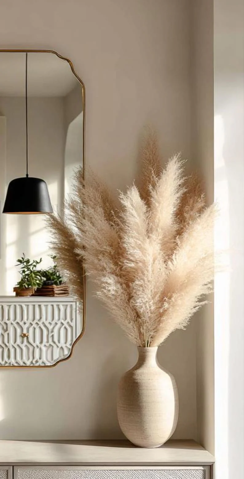 Designer Wall Mirror with Gold Border | Modern Vanity & Living Room Décor - Image 3