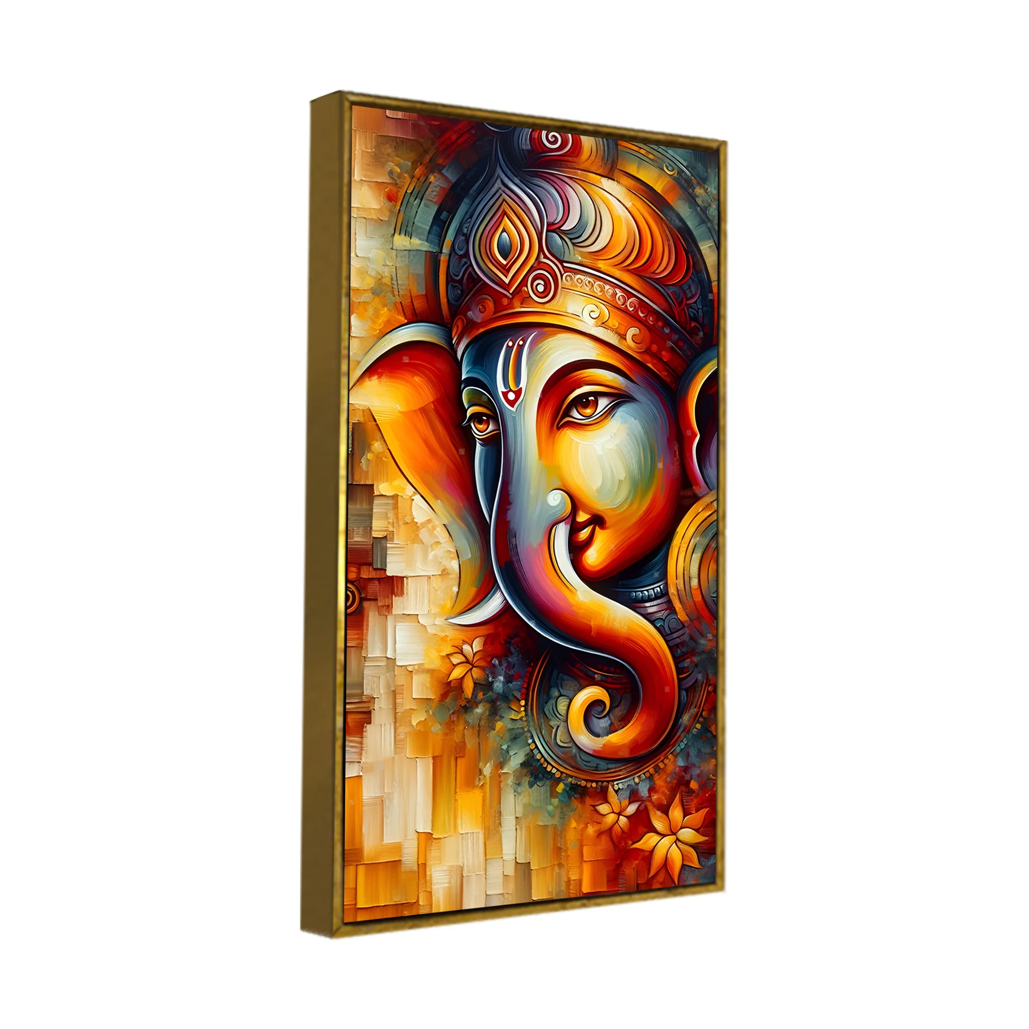 Divine Art of Lord Ganesha Premium Canvas Wall Painting - Image 6