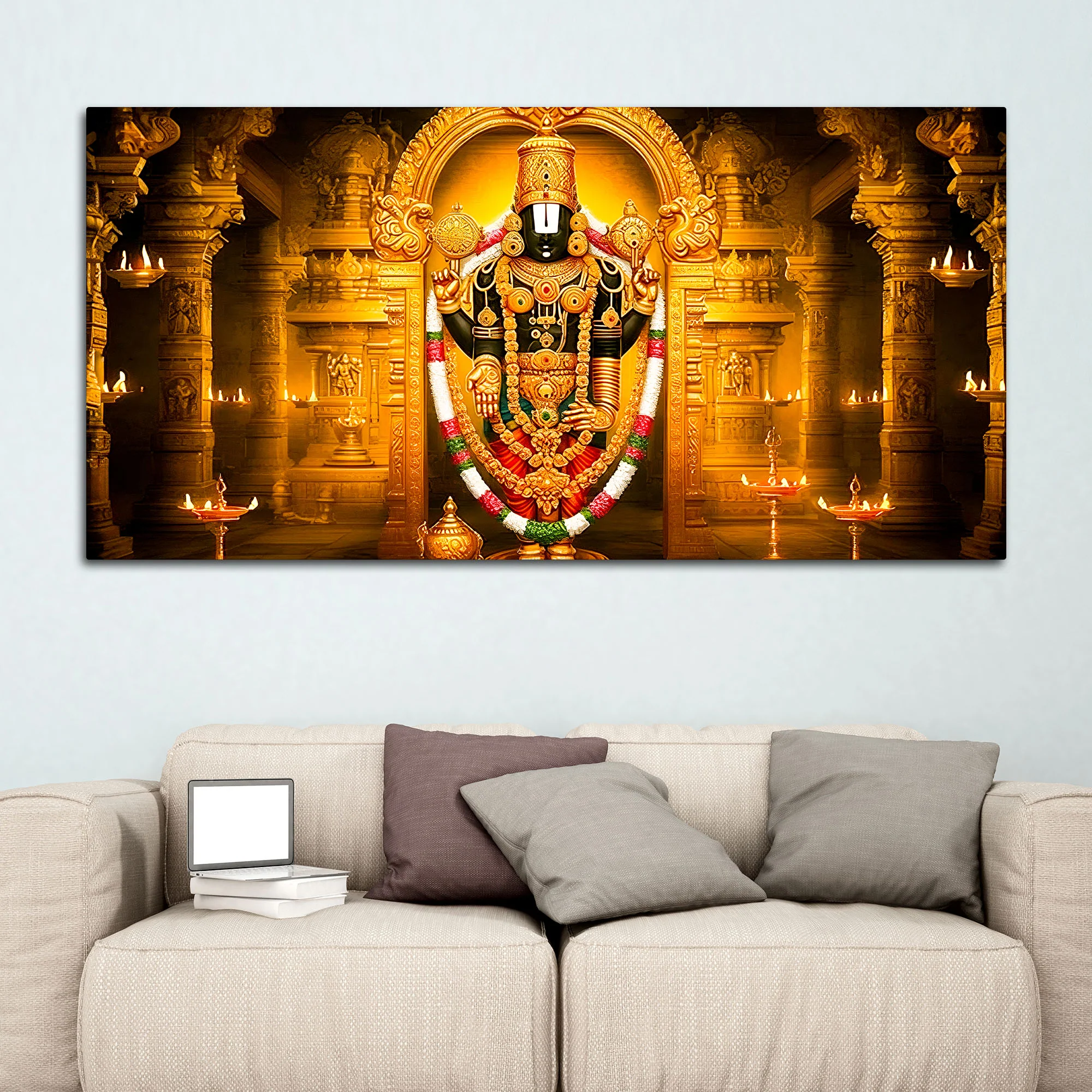Divine Balaji Canvas Wall Painting for Living Room - Image 3