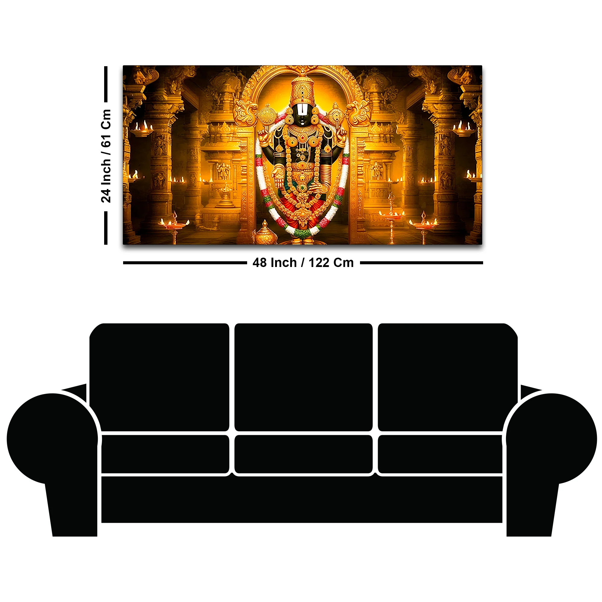 Divine Balaji Canvas Wall Painting for Living Room - Image 8