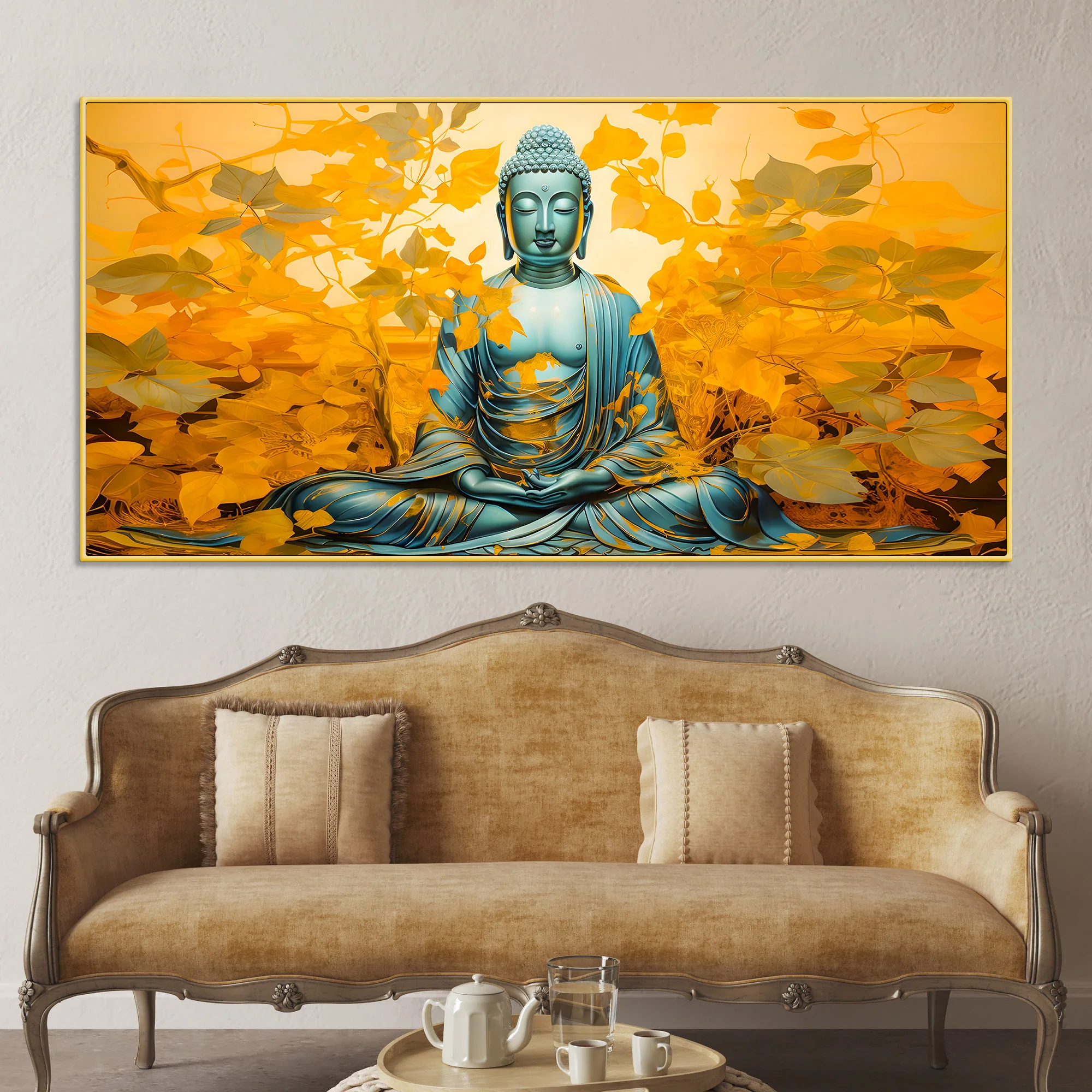 Divine Buddha Canvas Wall Painting for Home & Office