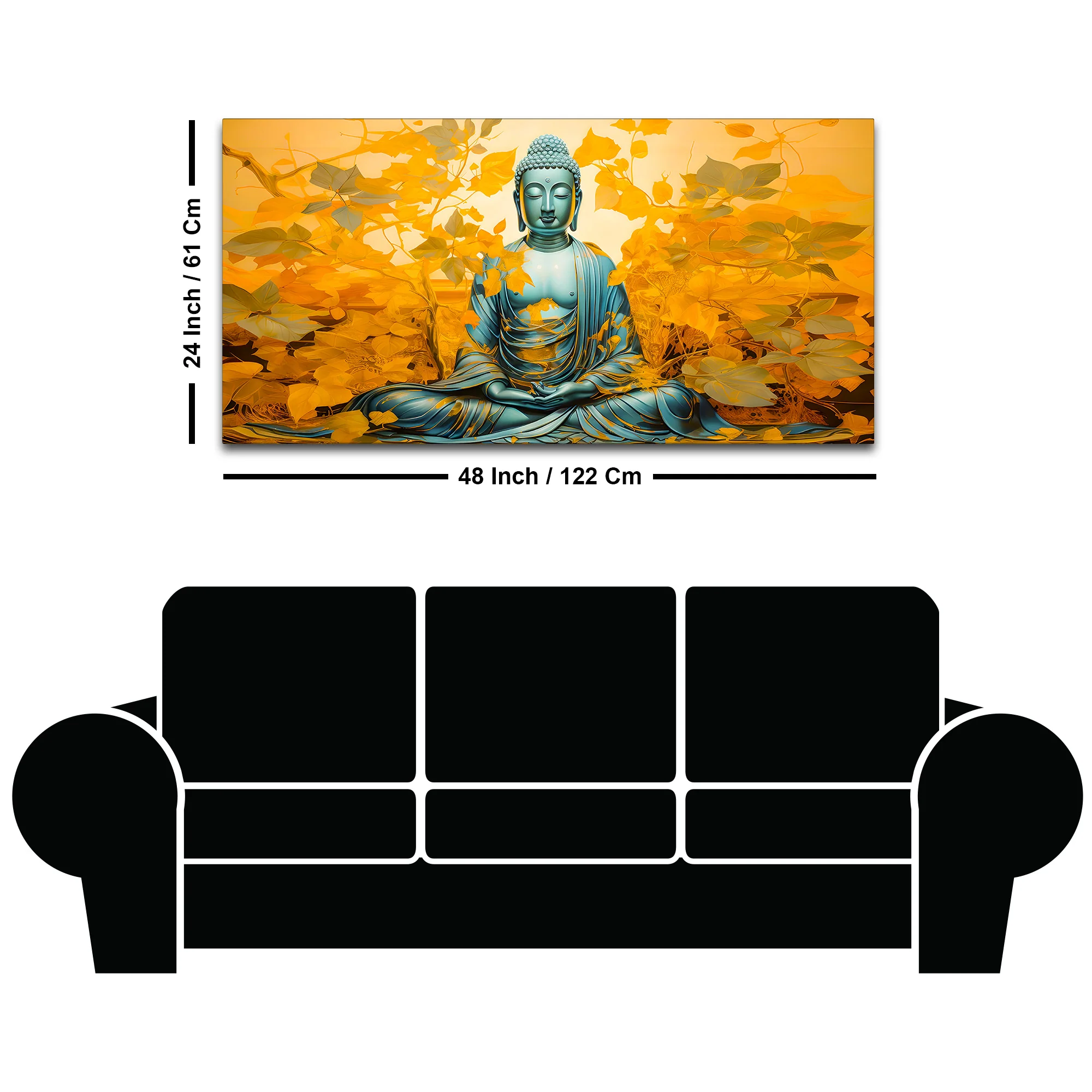 Divine Buddha Canvas Wall Painting for Home & Office - Image 8