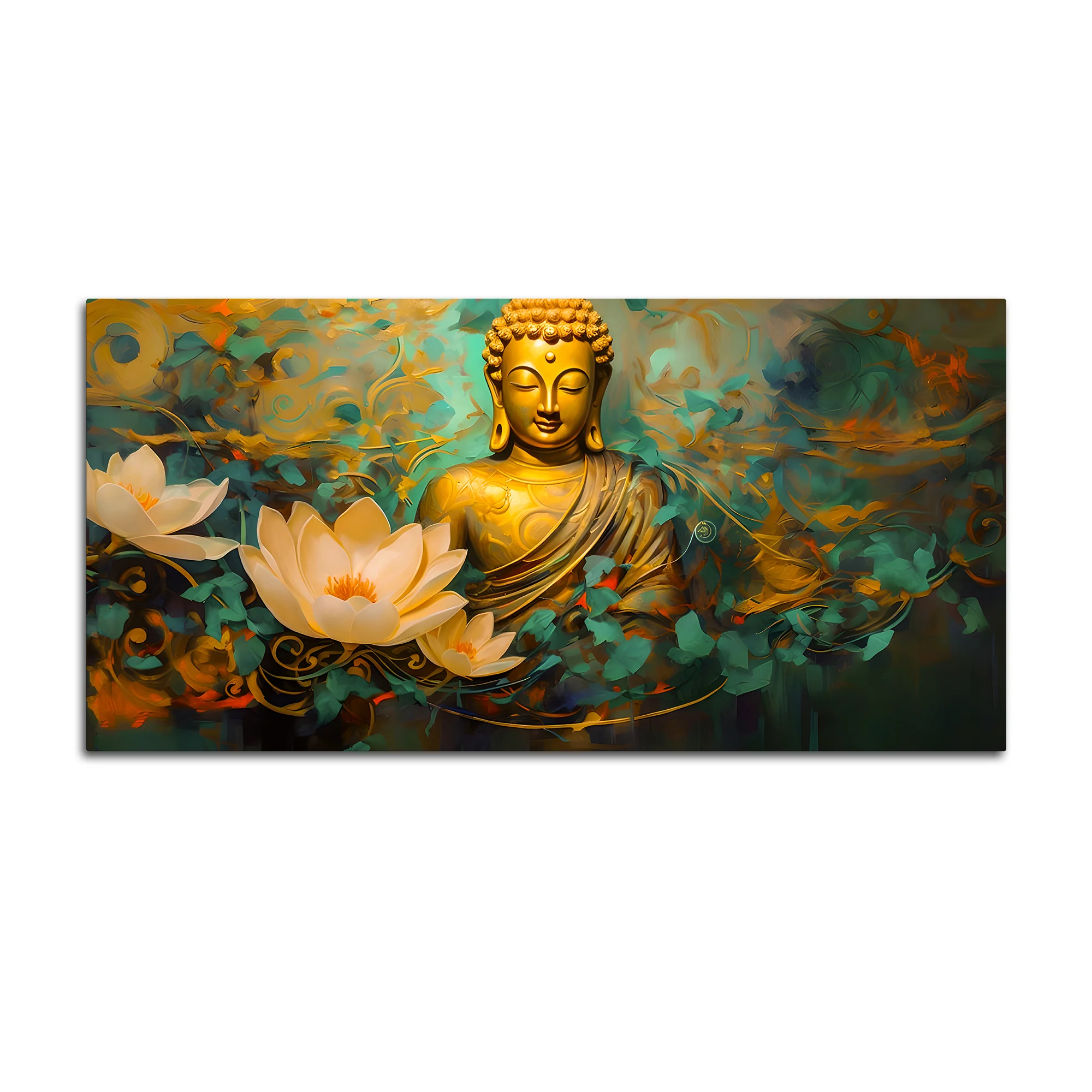 Divine Buddha Lotus Wall Painting for Calm & Spiritual Spaces - Image 4