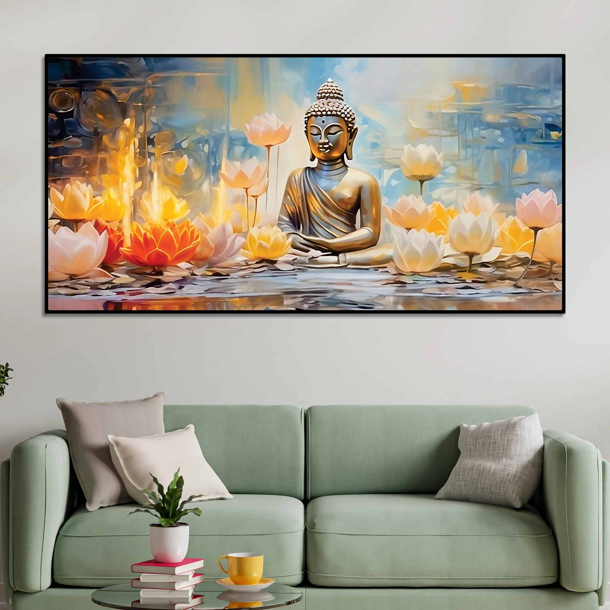 Divine Buddha Painting for Spiritual Home Ambience - Image 2
