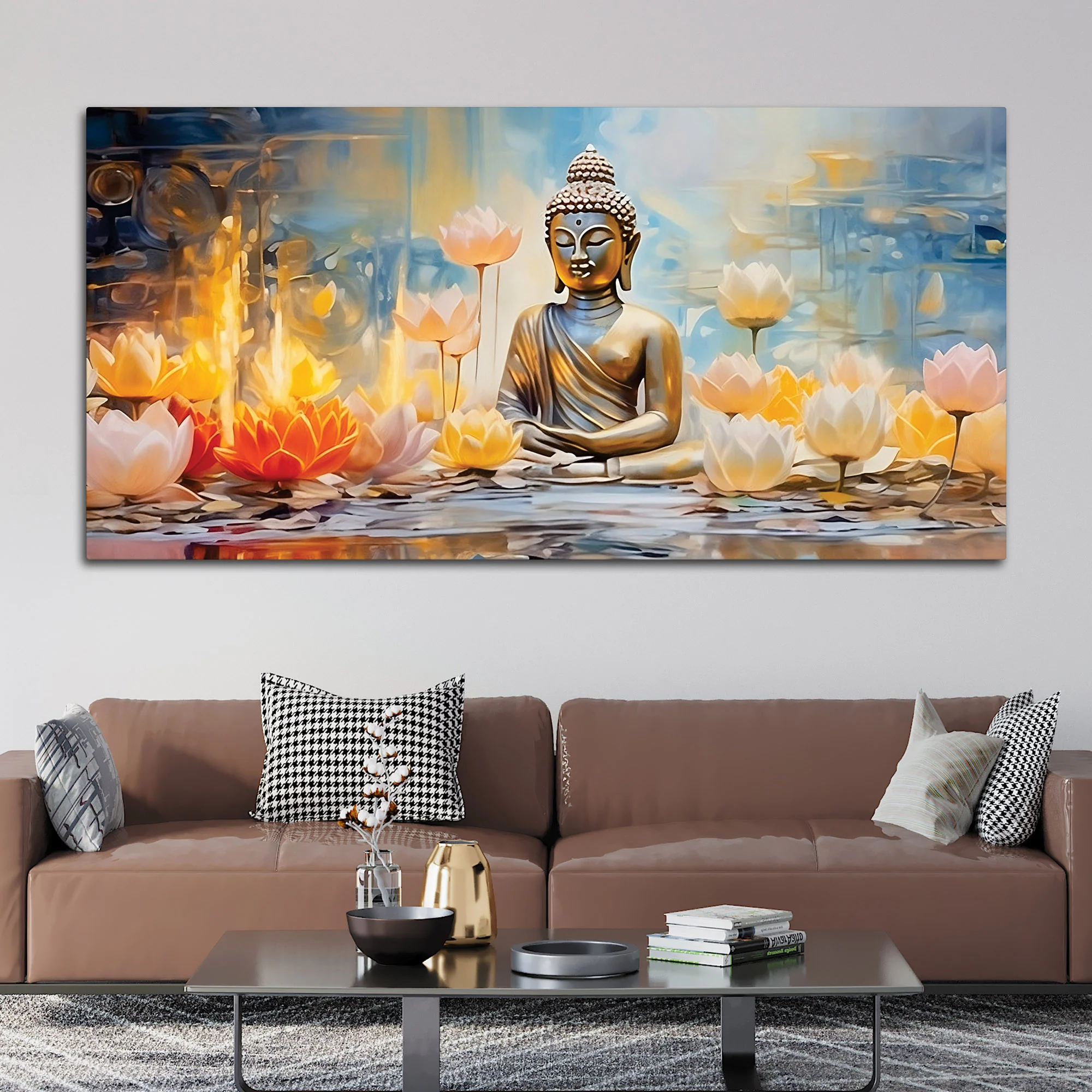 Divine Buddha Painting for Spiritual Home Ambience - Image 3