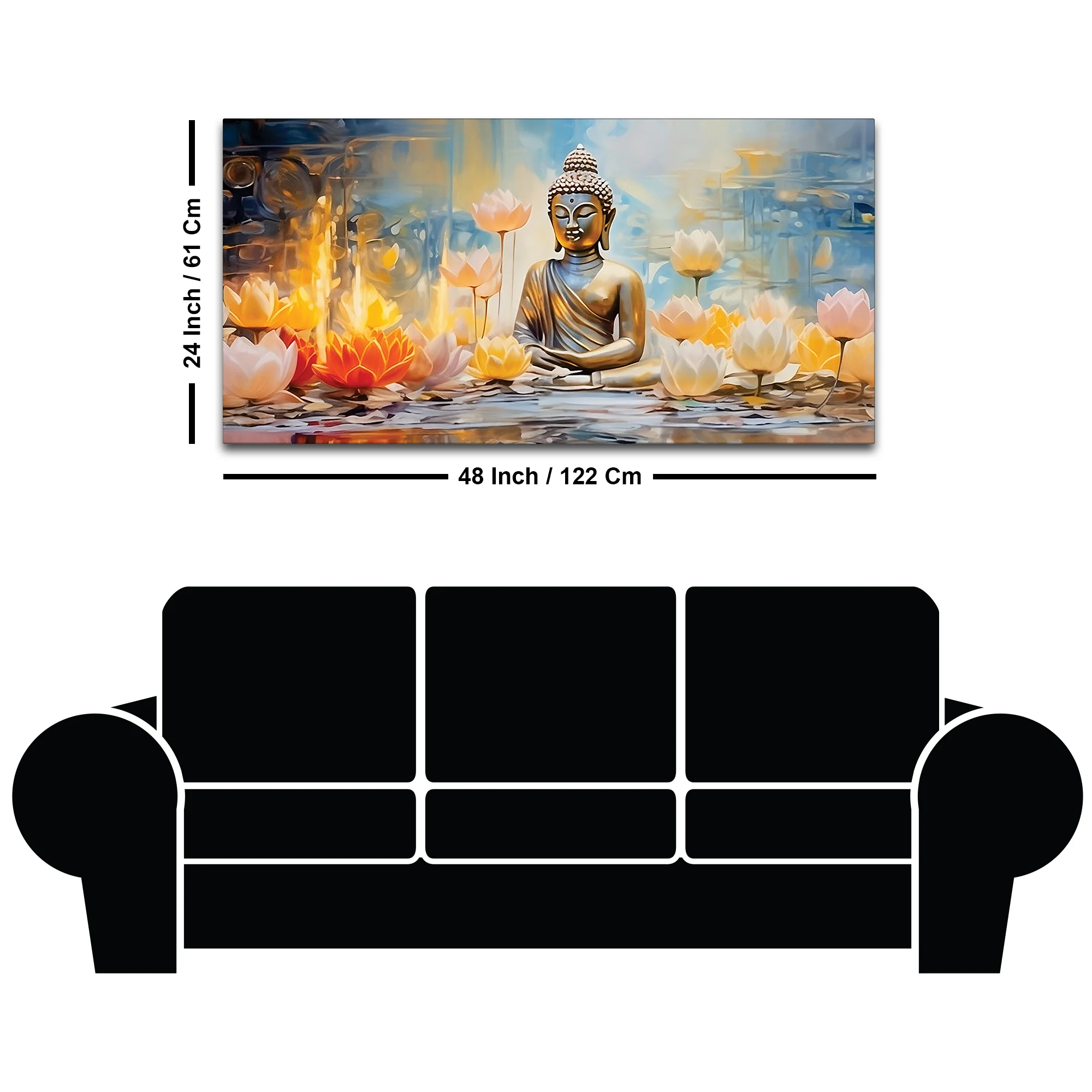 Divine Buddha Painting for Spiritual Home Ambience - Image 8