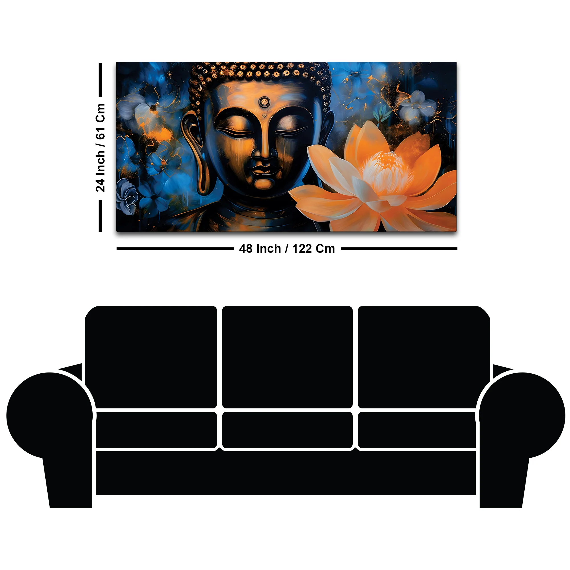 Divine Buddha Painting for Spiritual Wall Art - Image 8