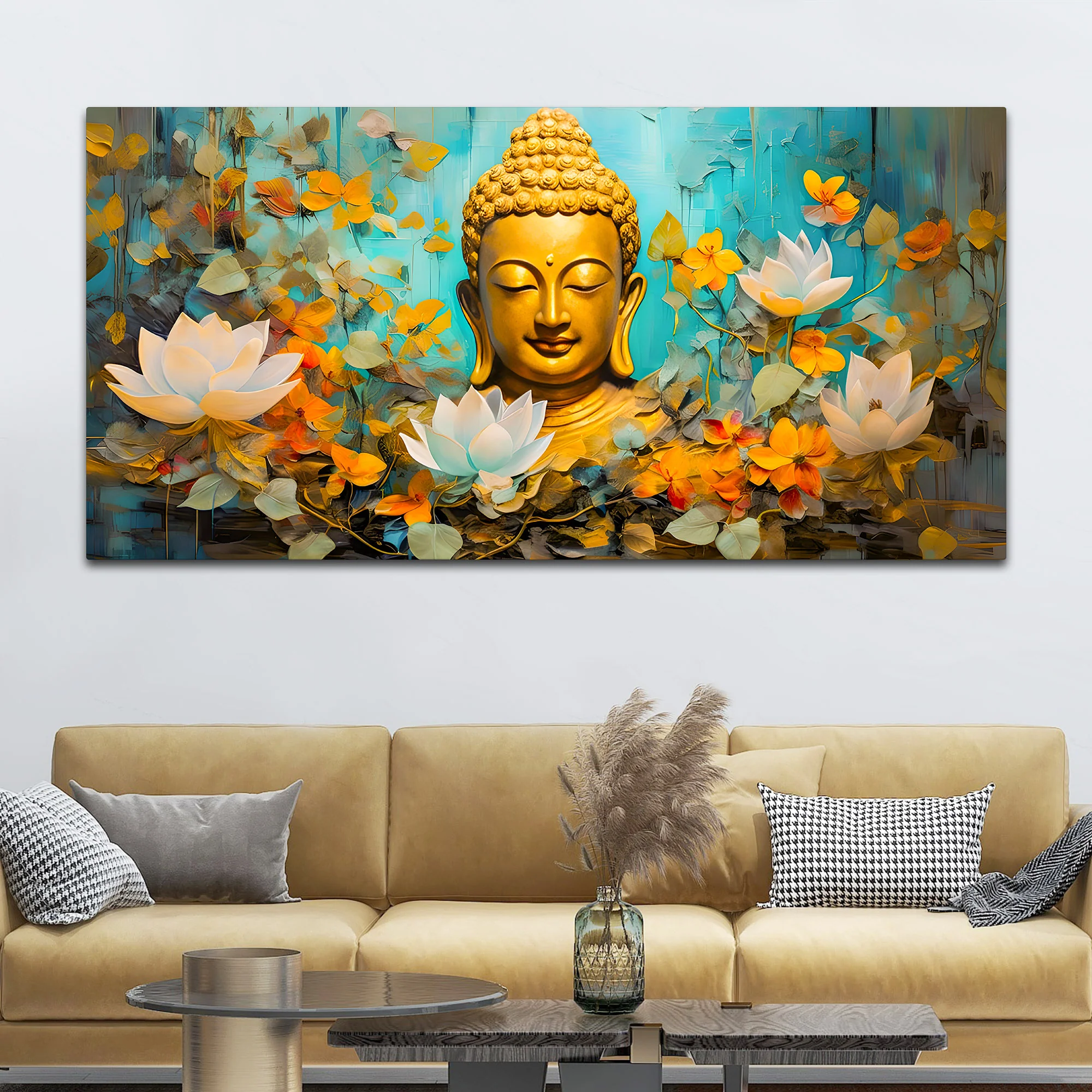 Divine Buddha Wall Painting for Home & Office Décor - Image 3