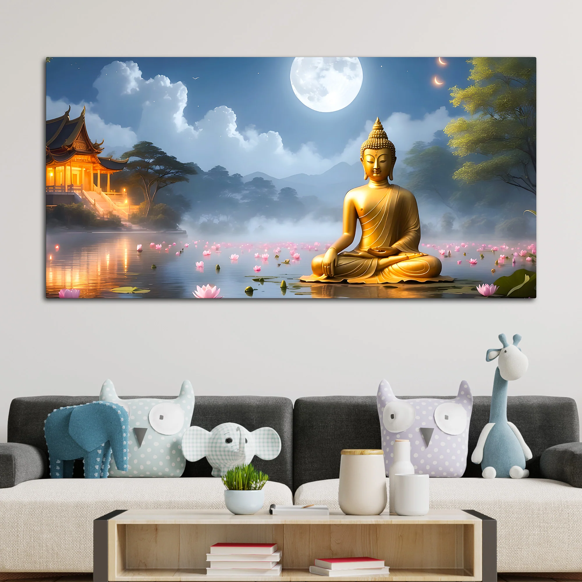 Divine & Elegant Buddha Wall Painting for Home & Office - Image 3