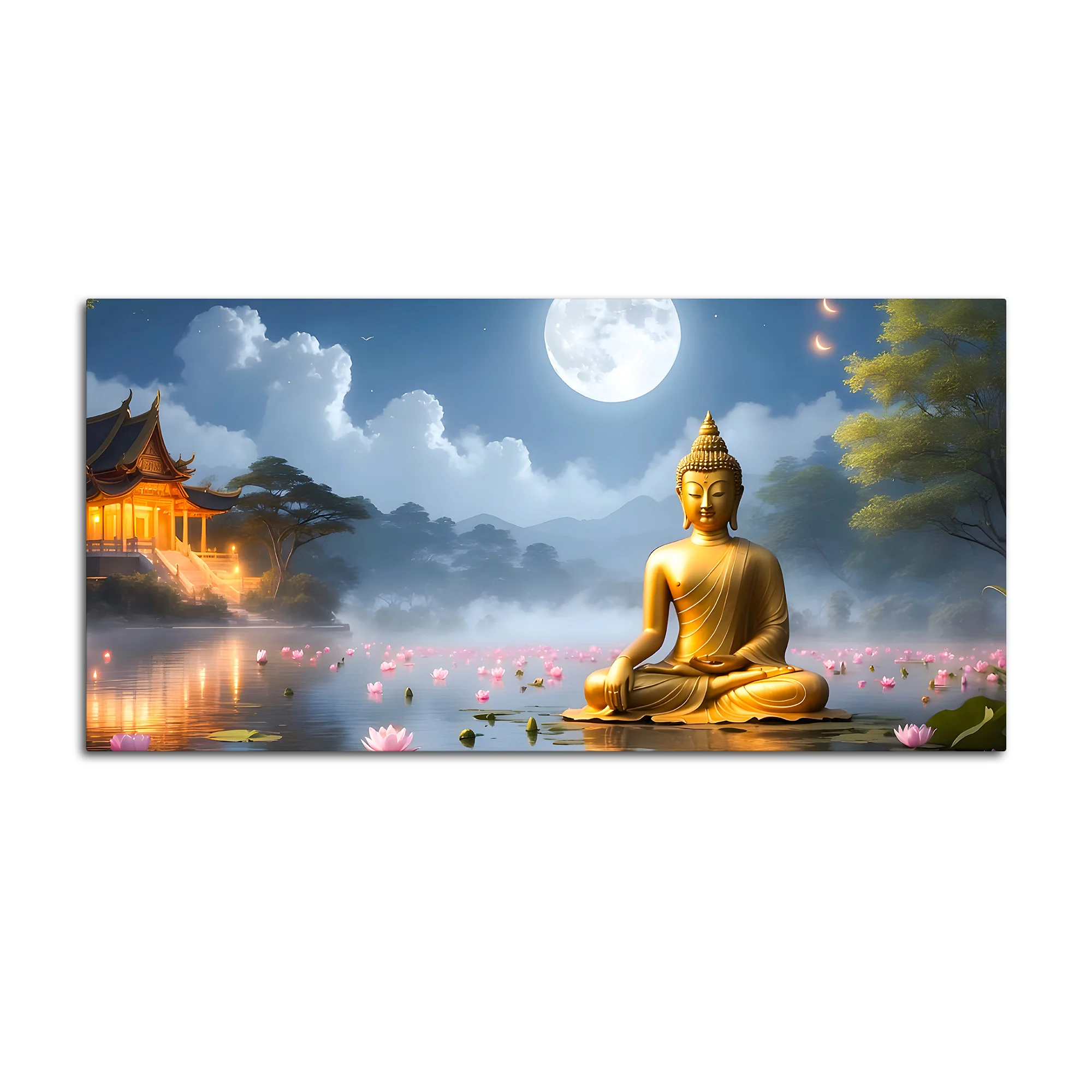 Divine & Elegant Buddha Wall Painting for Home & Office - Image 4