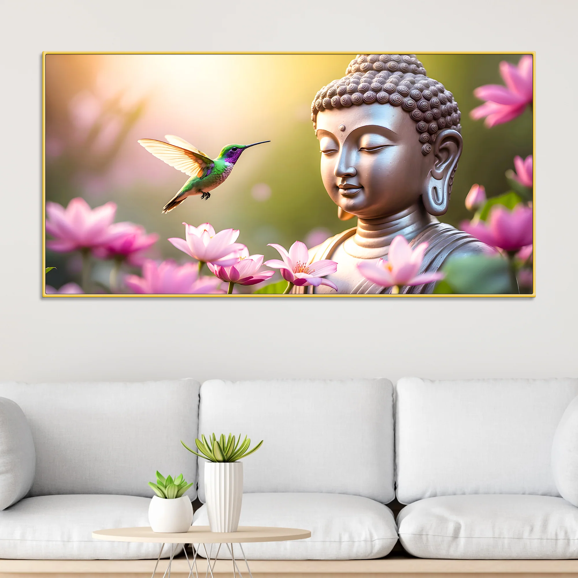 Divine Gautam Buddha Canvas Painting for Wall Decoration - Image 2