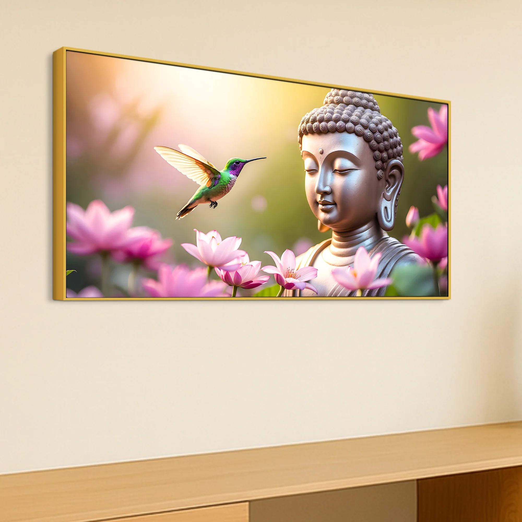 Divine Gautam Buddha Canvas Painting for Wall Decoration - Image 5
