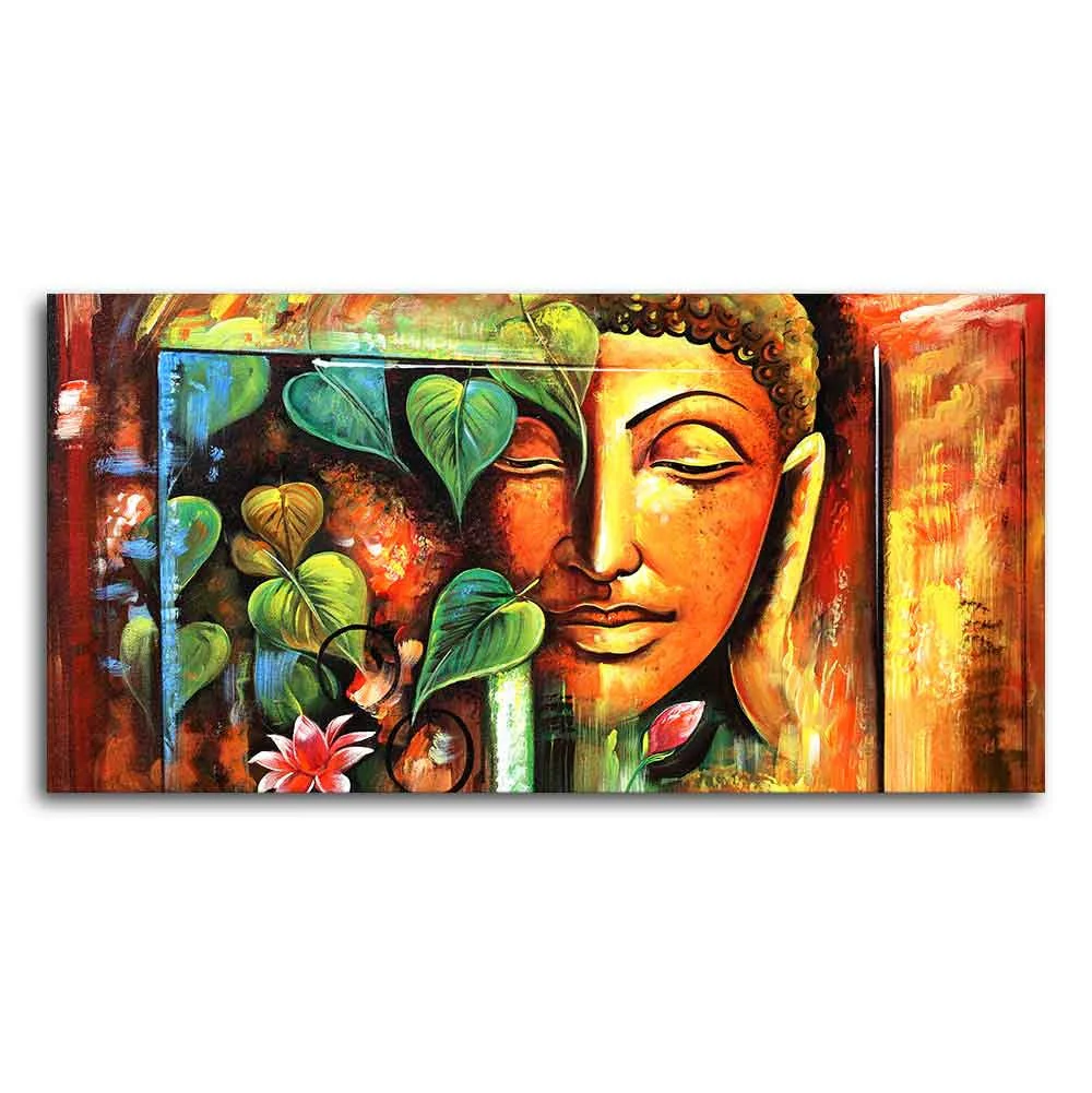 Divine Gautama Buddha Face Premium Frame Wall Painting - Image 5
